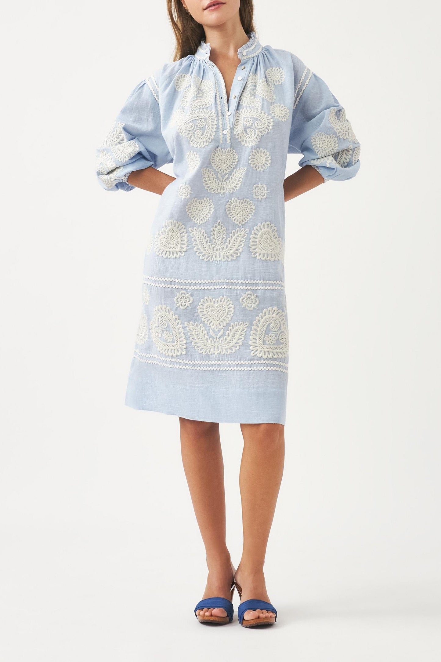 Blouse with Hungarian-inspired embroidery Rony