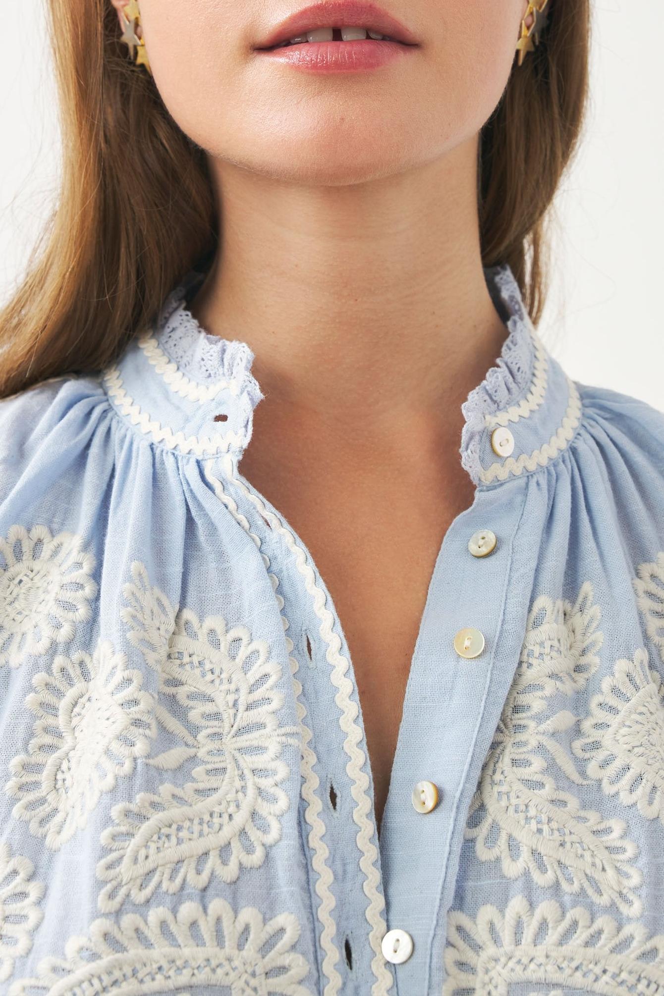 Blouse with Hungarian-inspired embroidery Rony