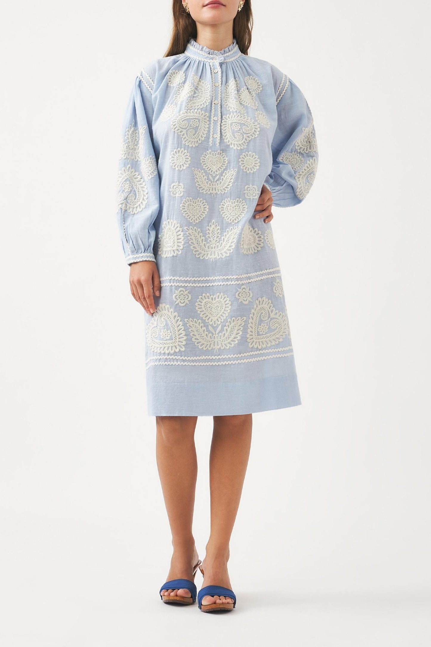 Blouse with Hungarian-inspired embroidery Rony