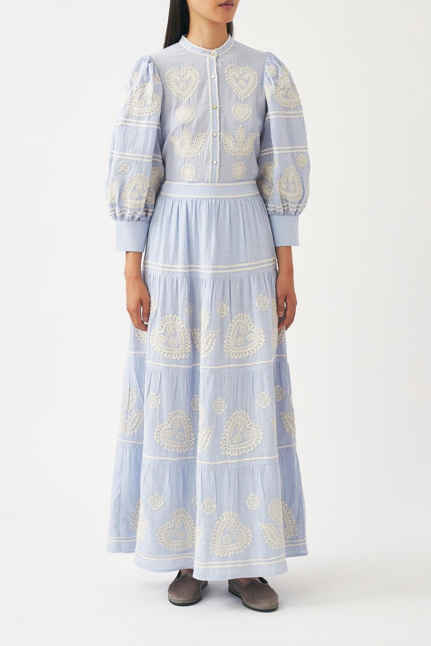 Blouse with Hungarian-inspired embroidery Rony