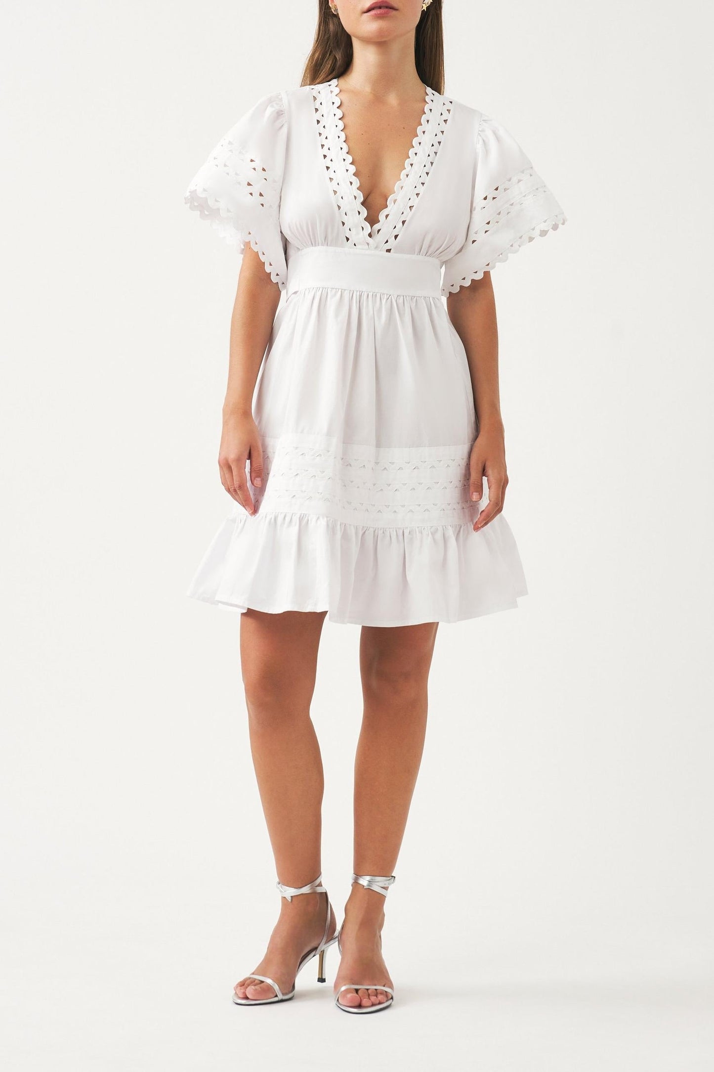 Cotton poplin mini dress Rodo