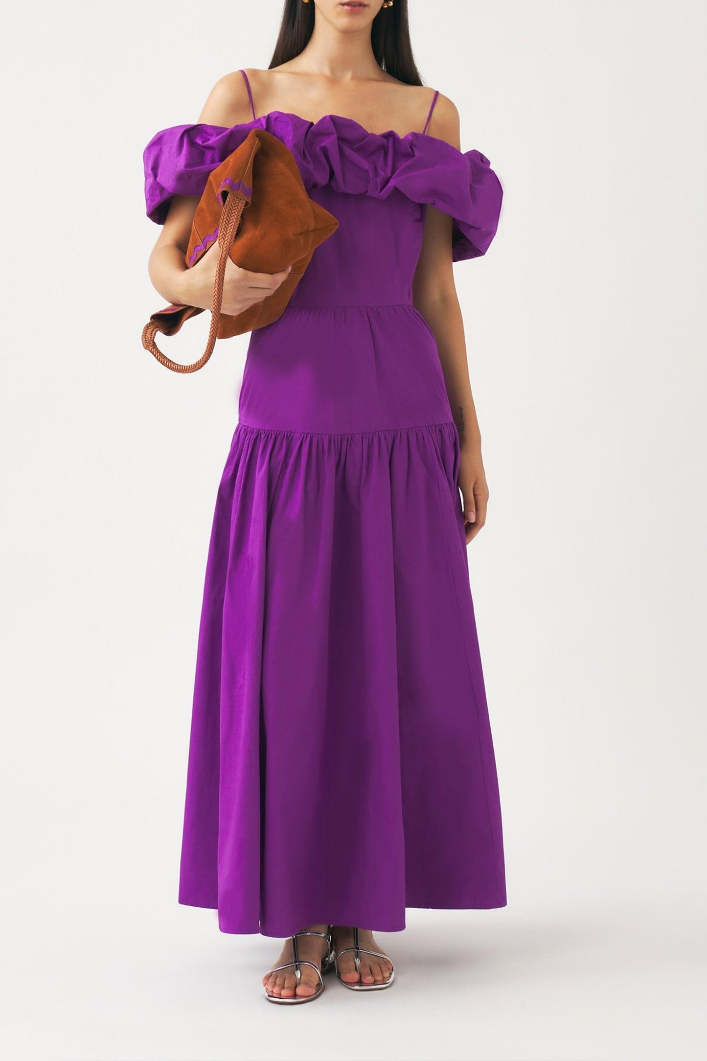 Off-shoulder maxi dress Pop