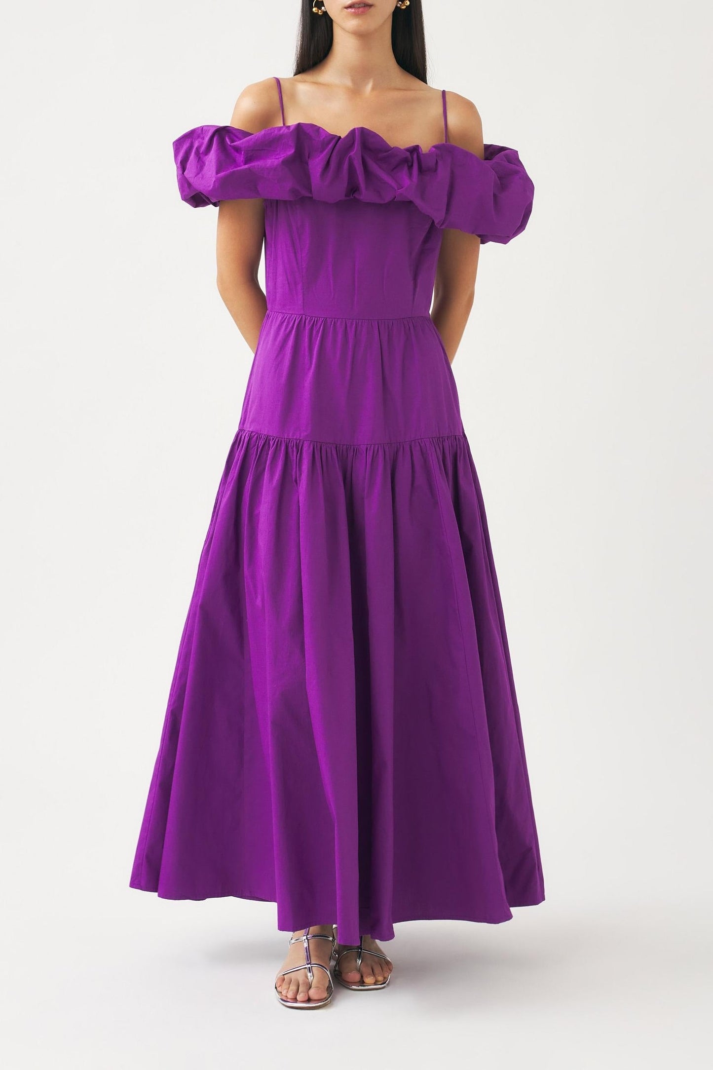 Off-shoulder maxi dress Pop