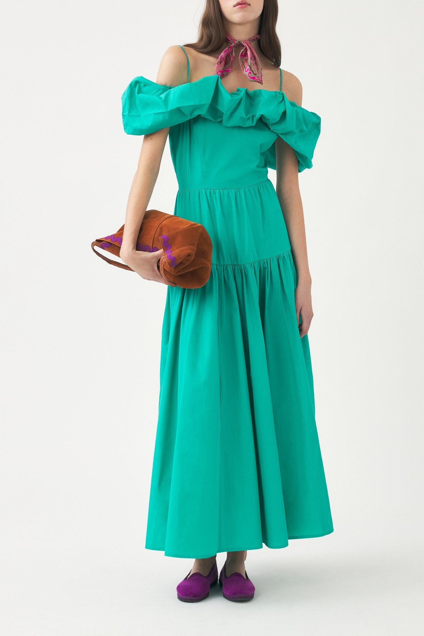 Off-shoulder maxi dress Pop