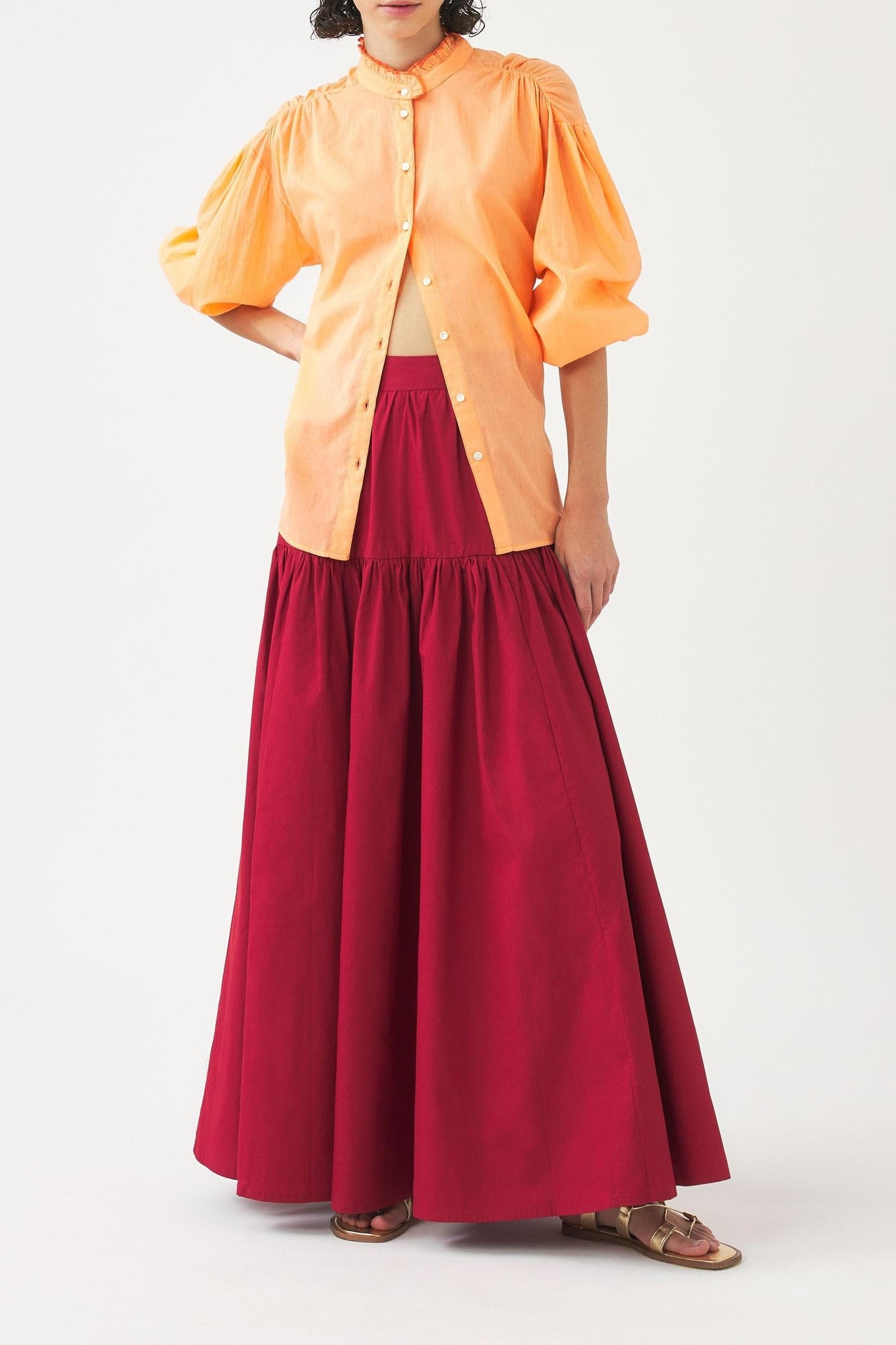 Maxi skirt in Pop