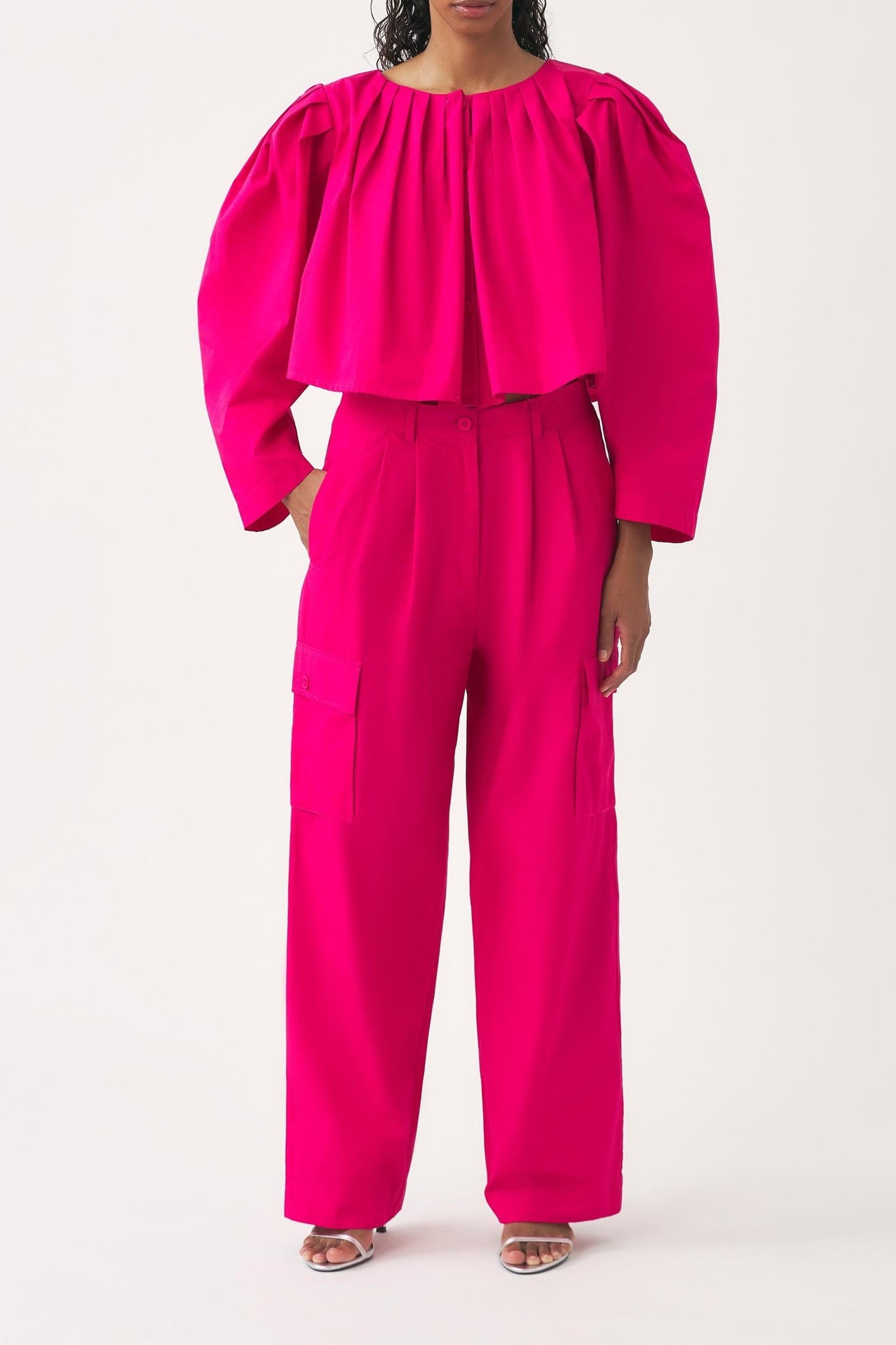 Cropped jacket in Pop