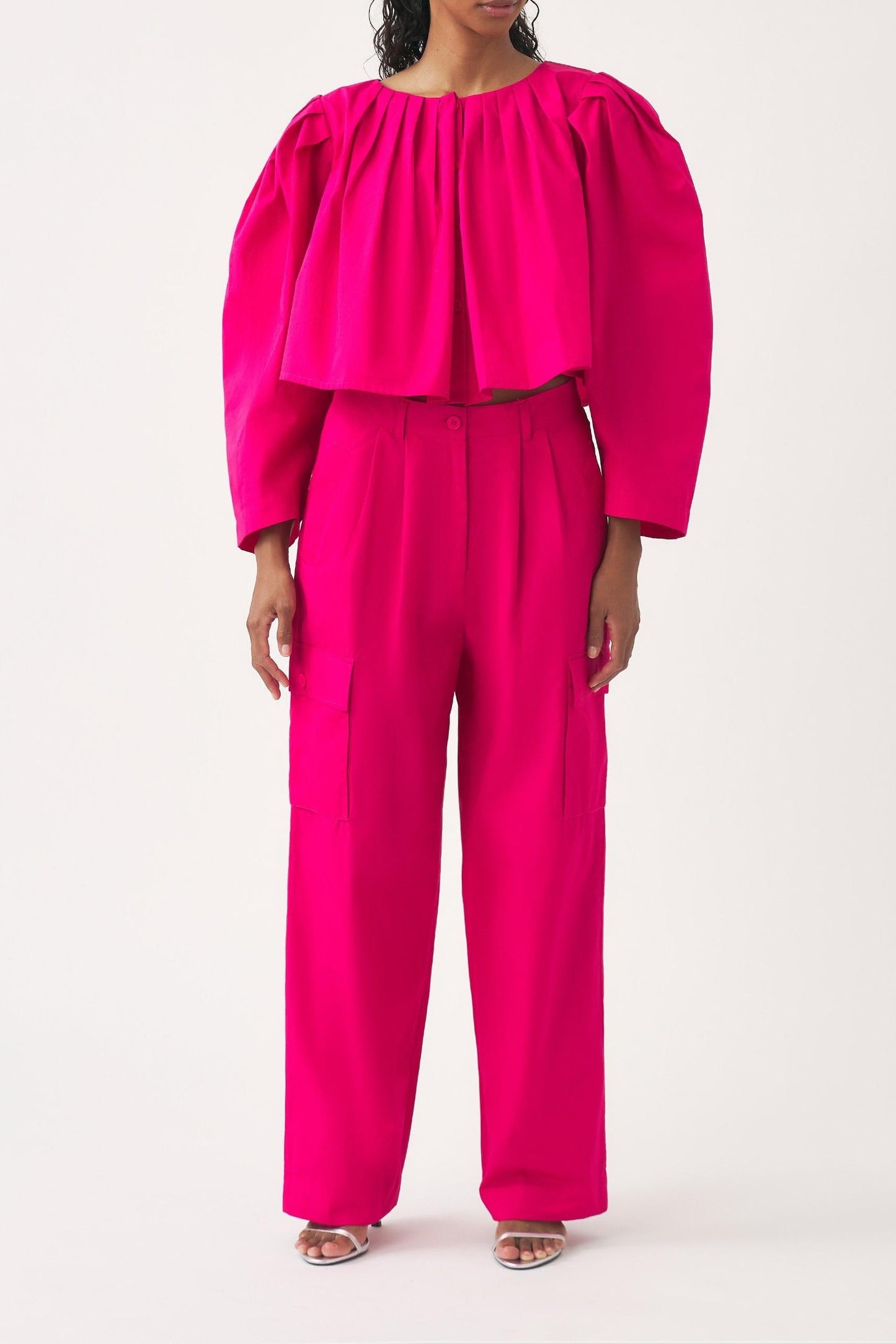 Cropped jacket in Pop