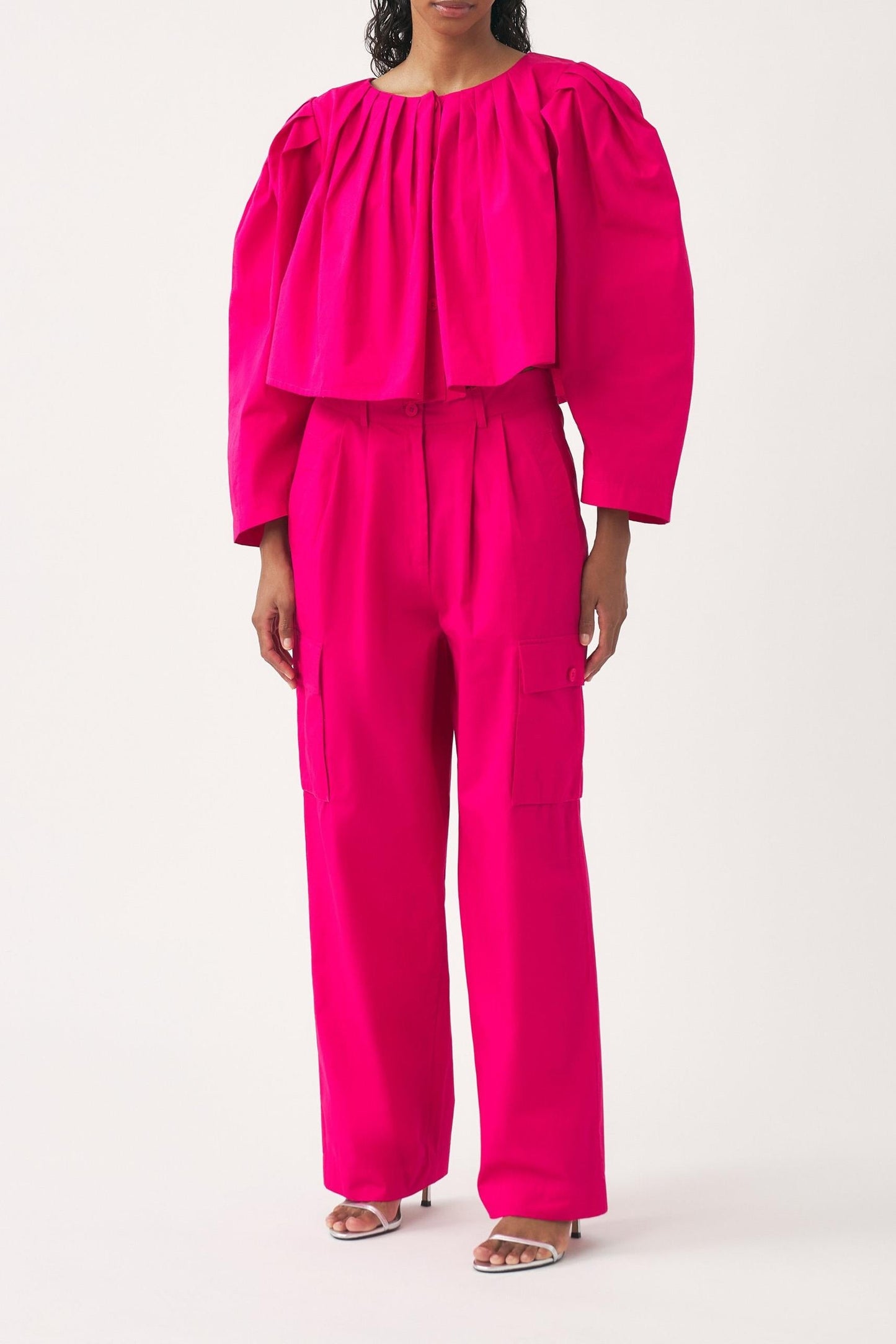 Cropped jacket in Pop