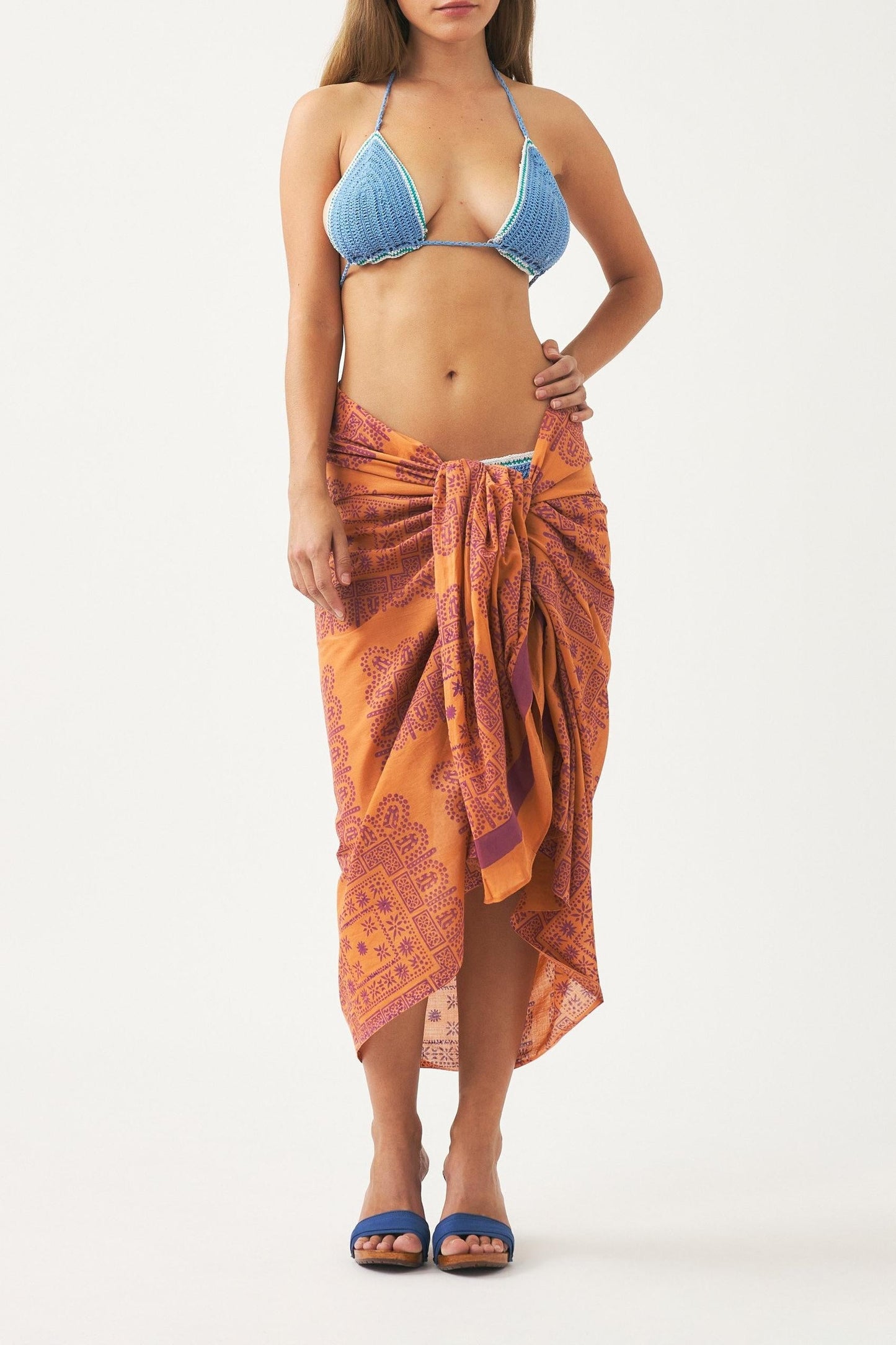 Cotton voile print sarong Nalii