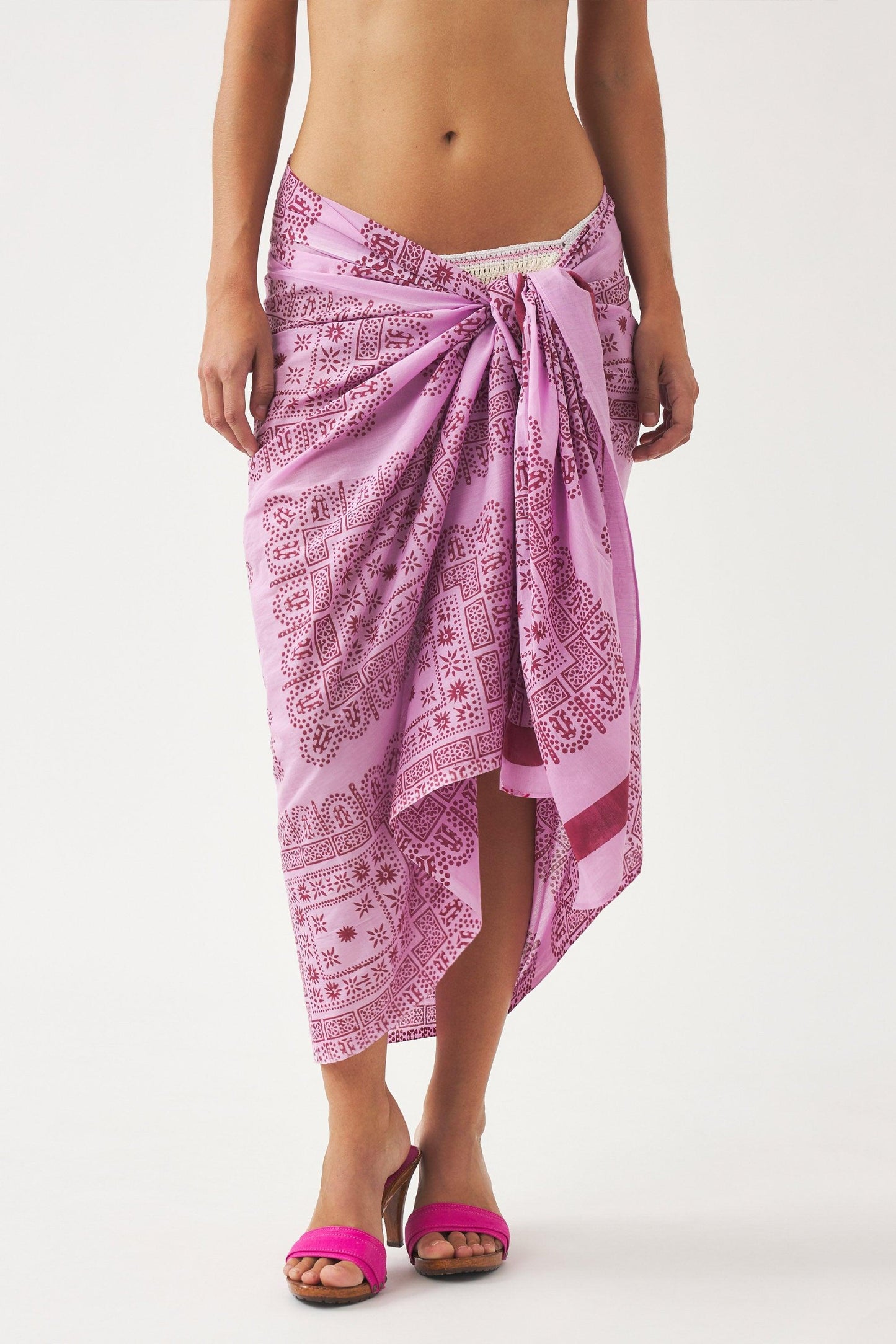 Cotton voile print sarong Nalii