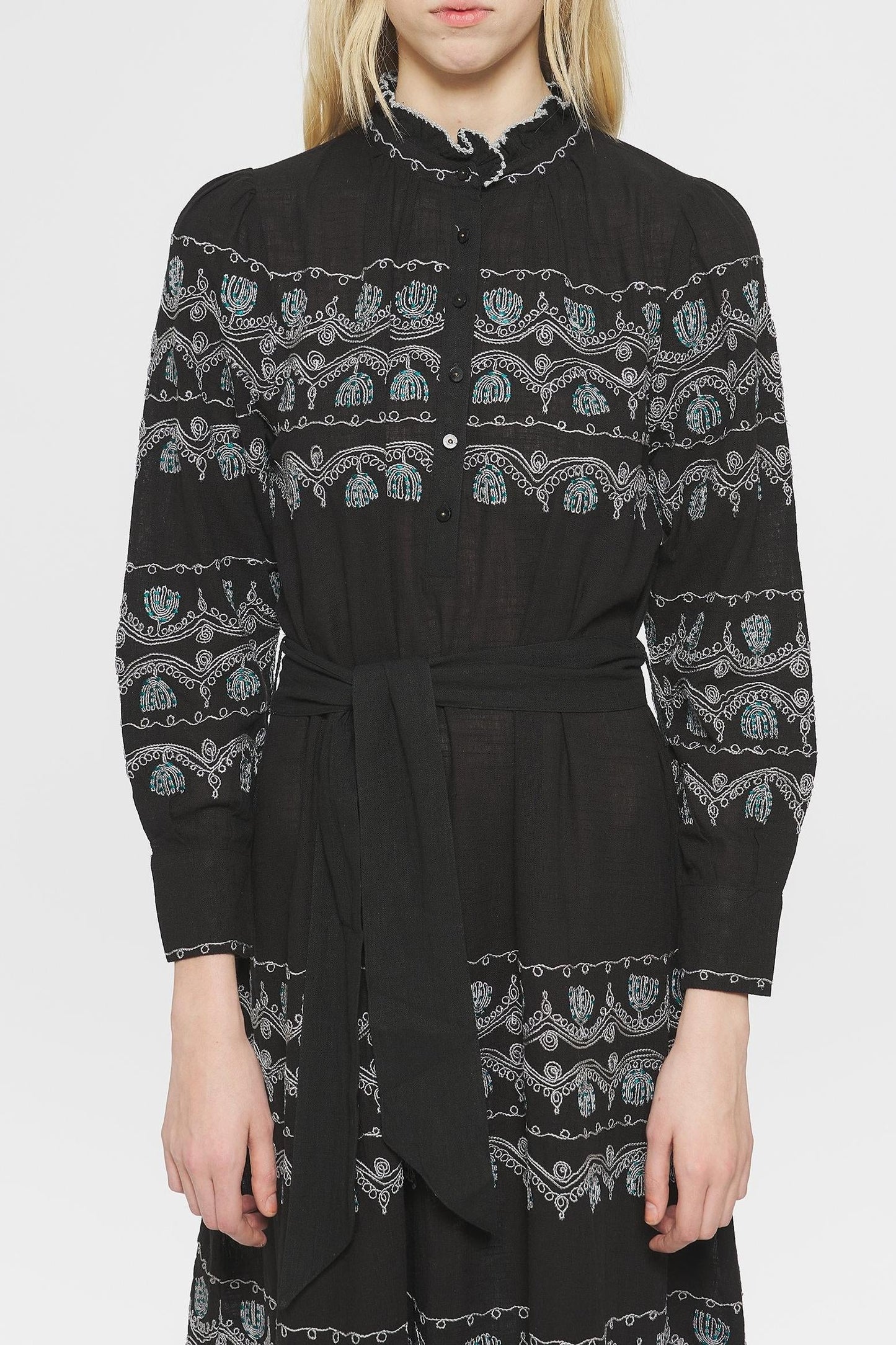 Nelly Embroidered maxi dress