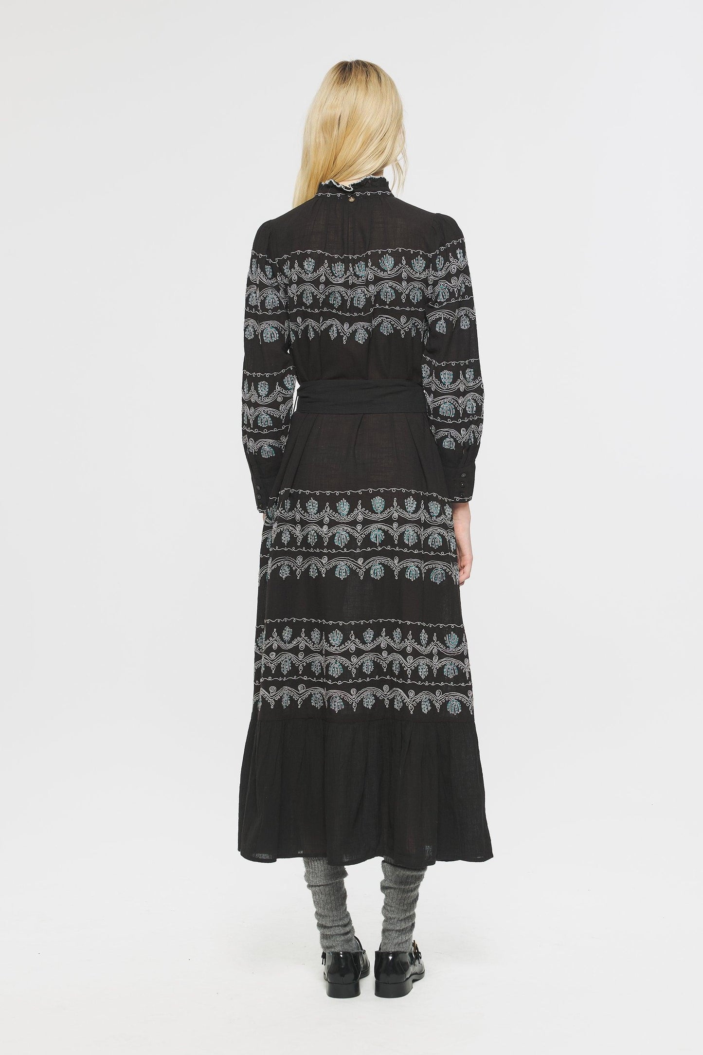 Nelly Embroidered maxi dress