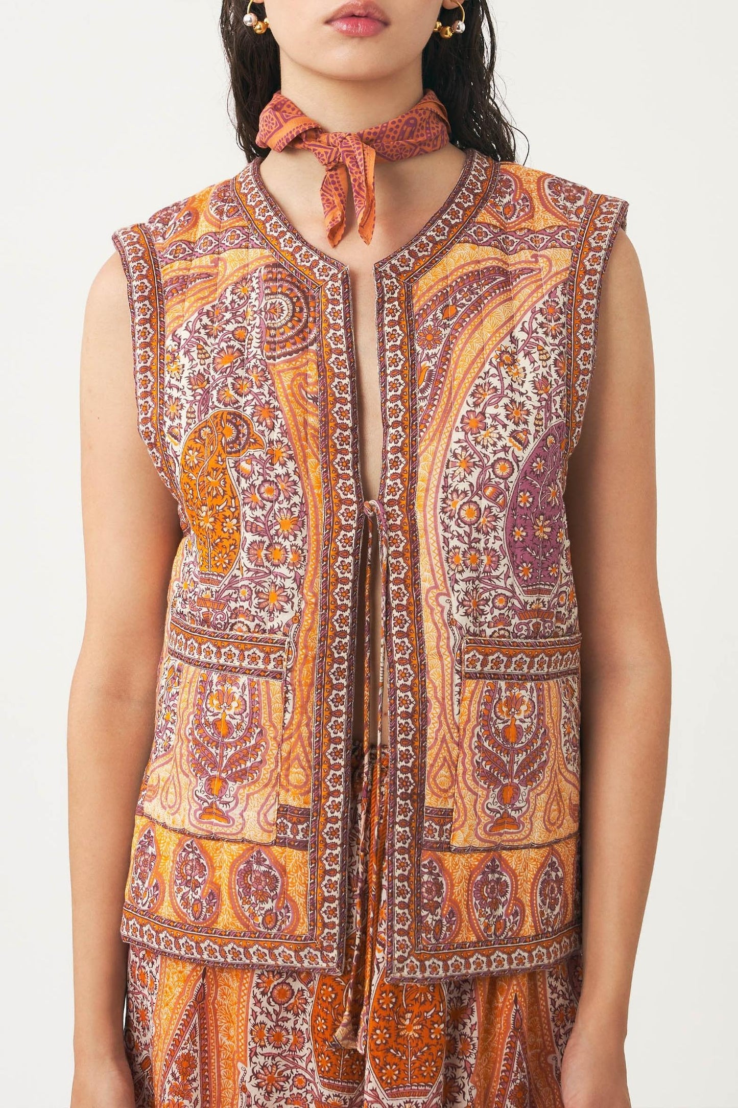 Cotton voile print bandana Nalii