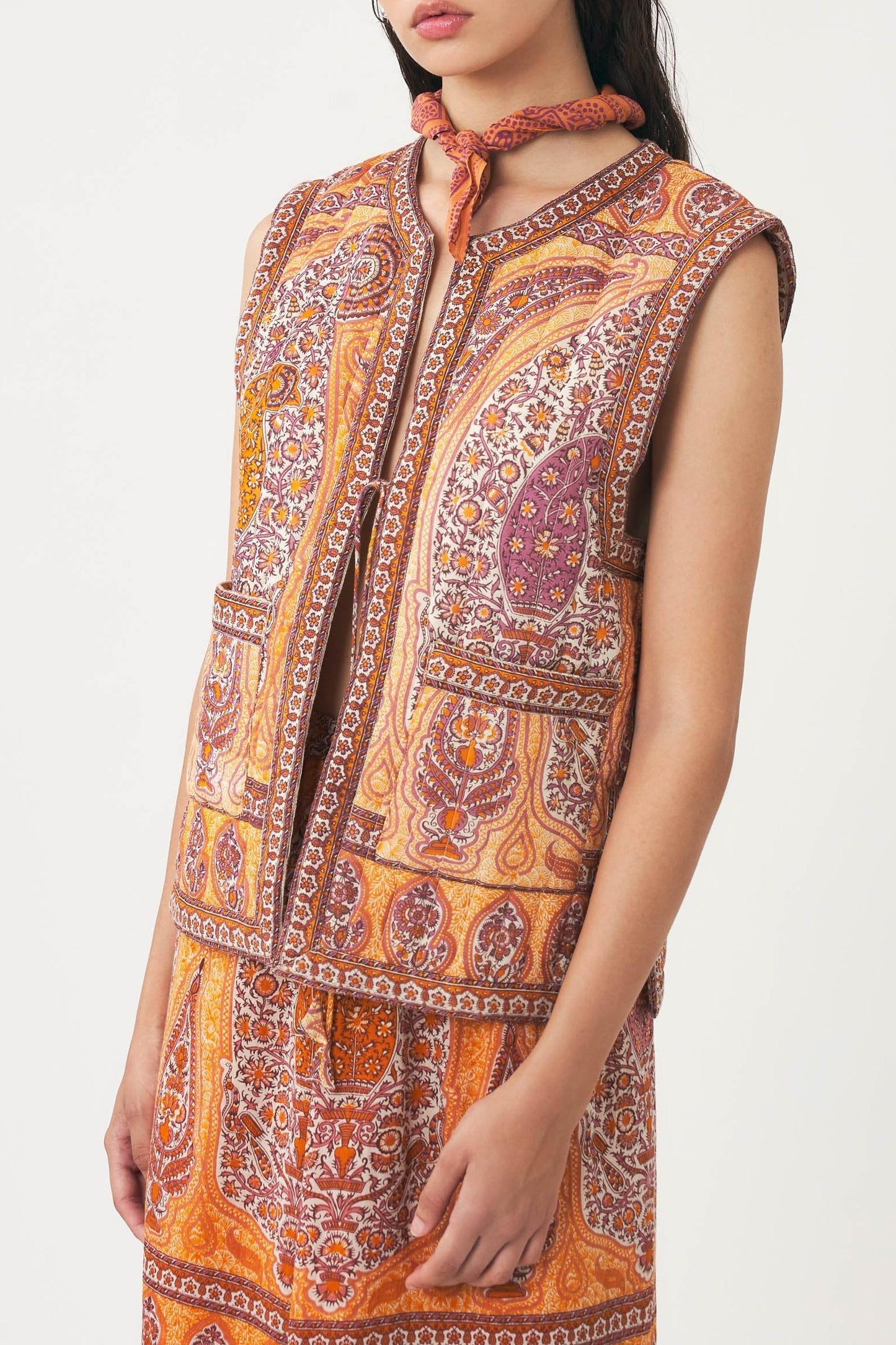 Cotton voile print bandana Nalii