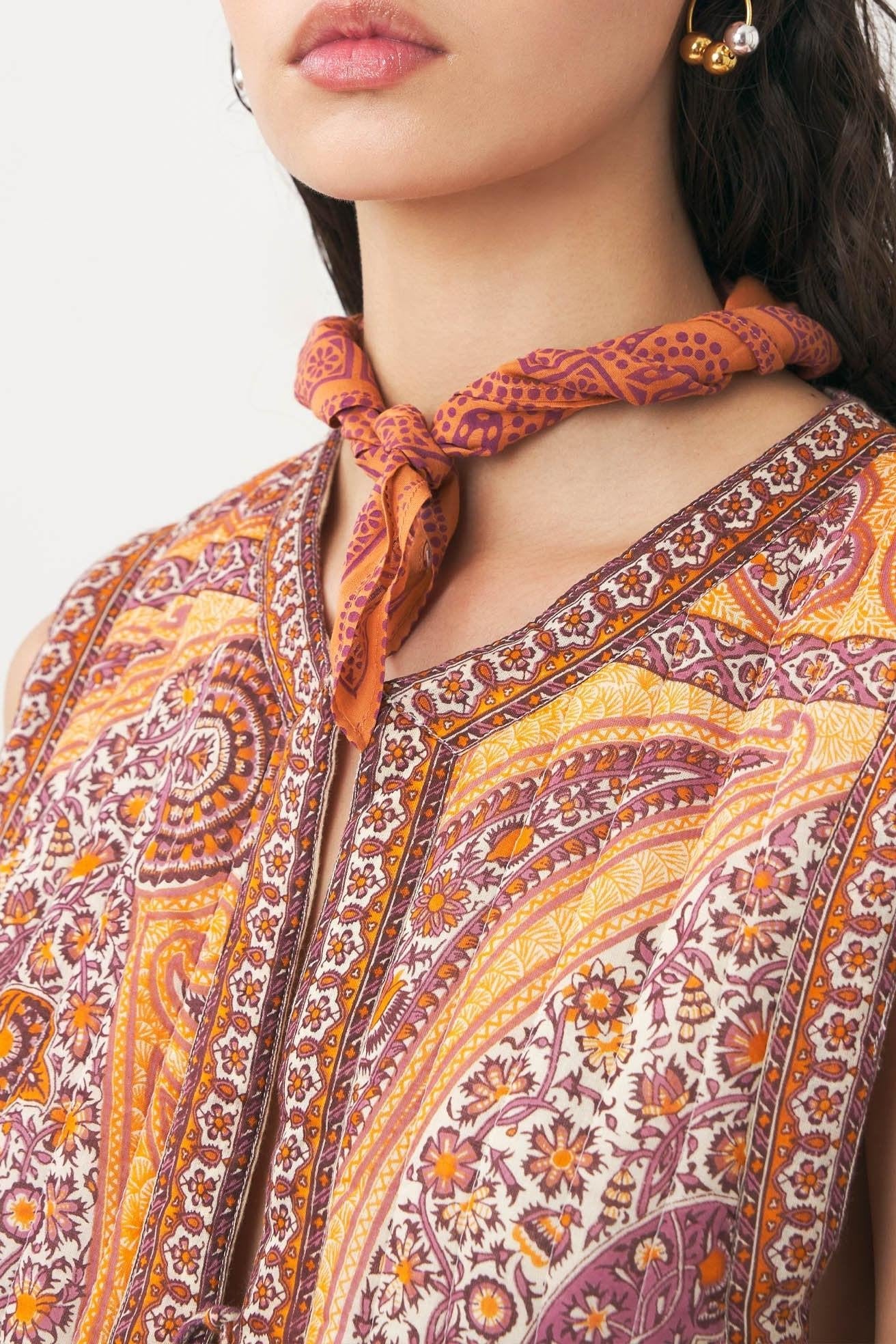 Cotton voile print bandana Nalii