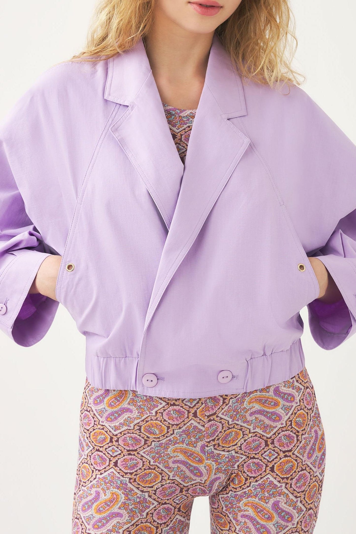 Floral-embroidered jacket Kimi