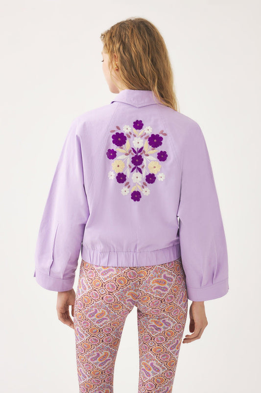 Floral-embroidered jacket Kimi