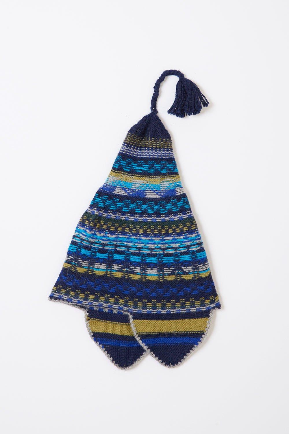 Peru alpaca hat - Blue