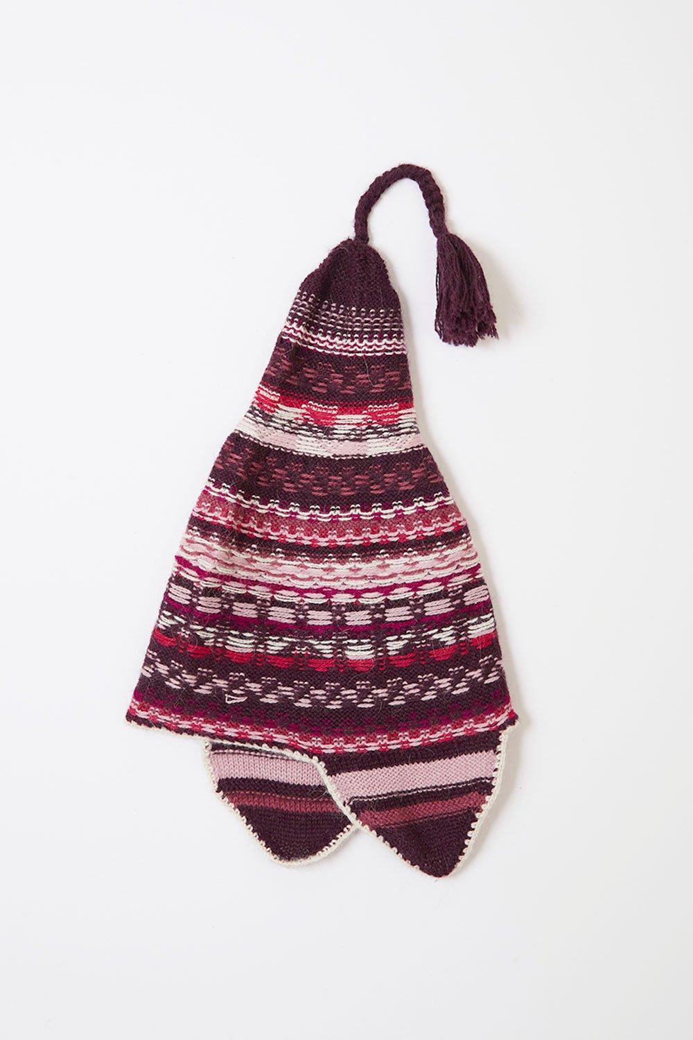 Peru alpaca hat - Berry