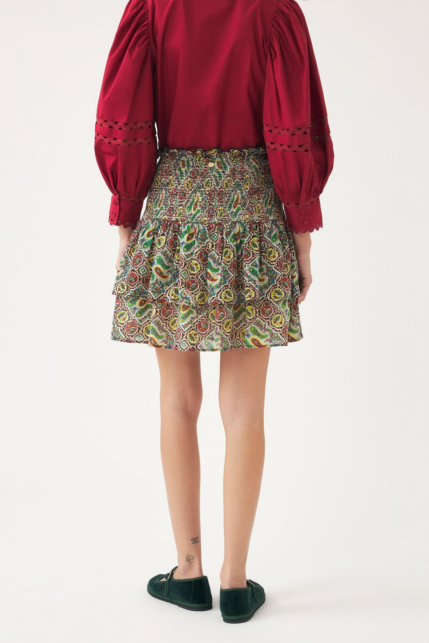 Smocked miniskirt Zena