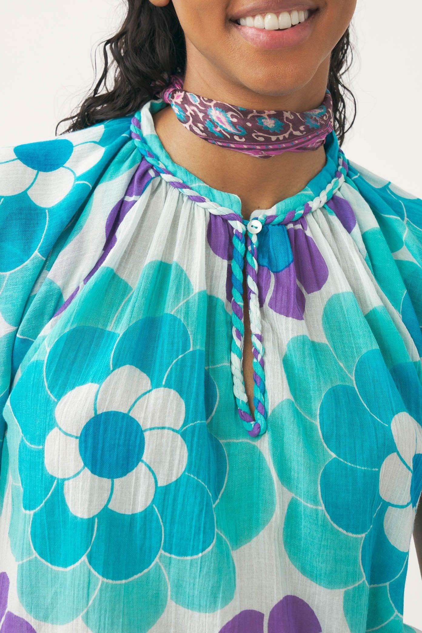 Print sleeveless top Suny
