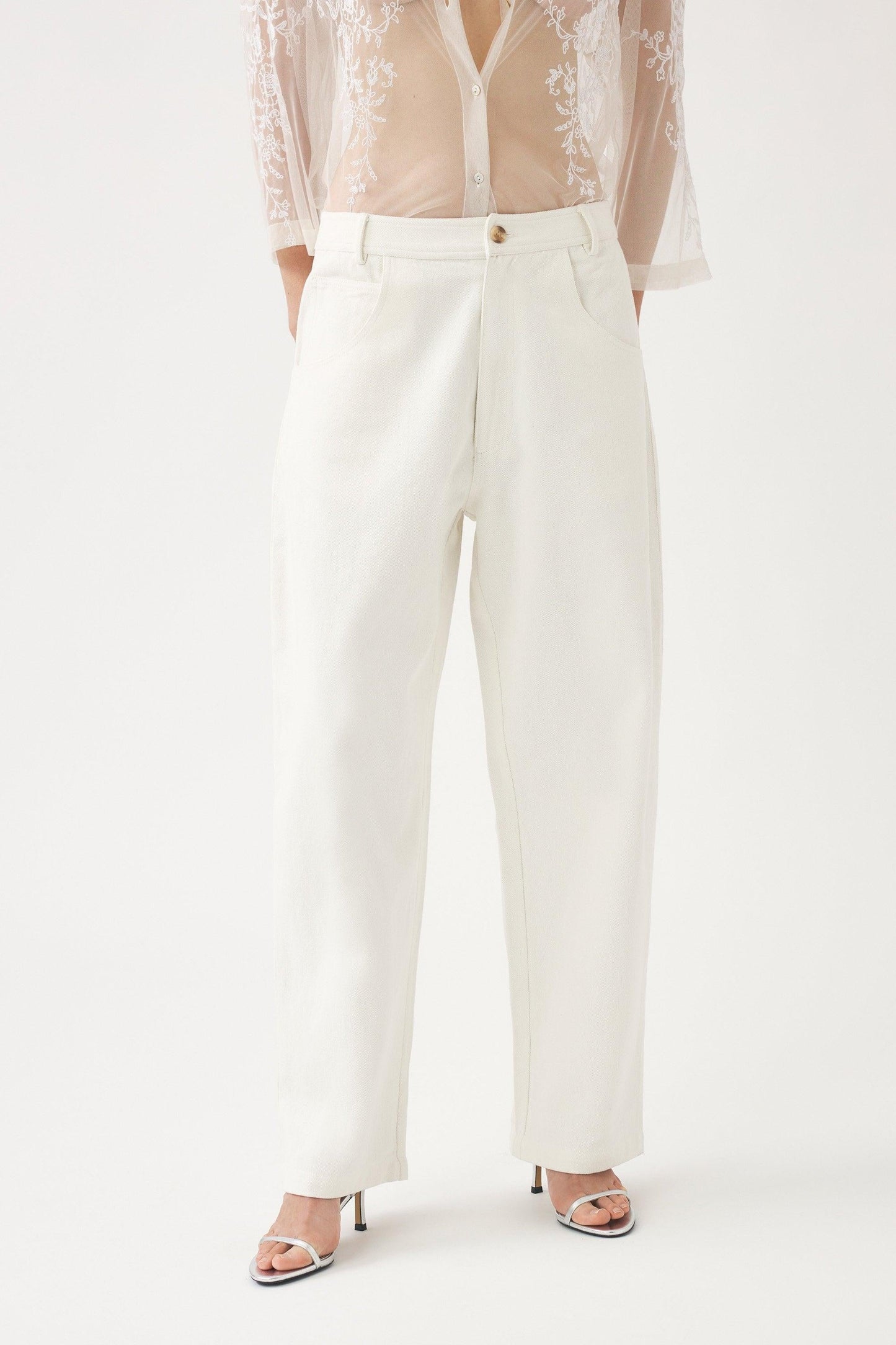 Oversized embroidered trousers Cindy