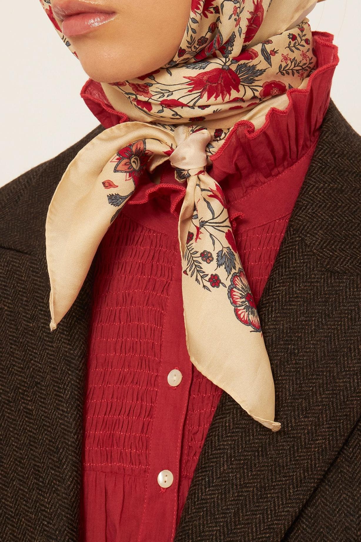Annie silk scarf