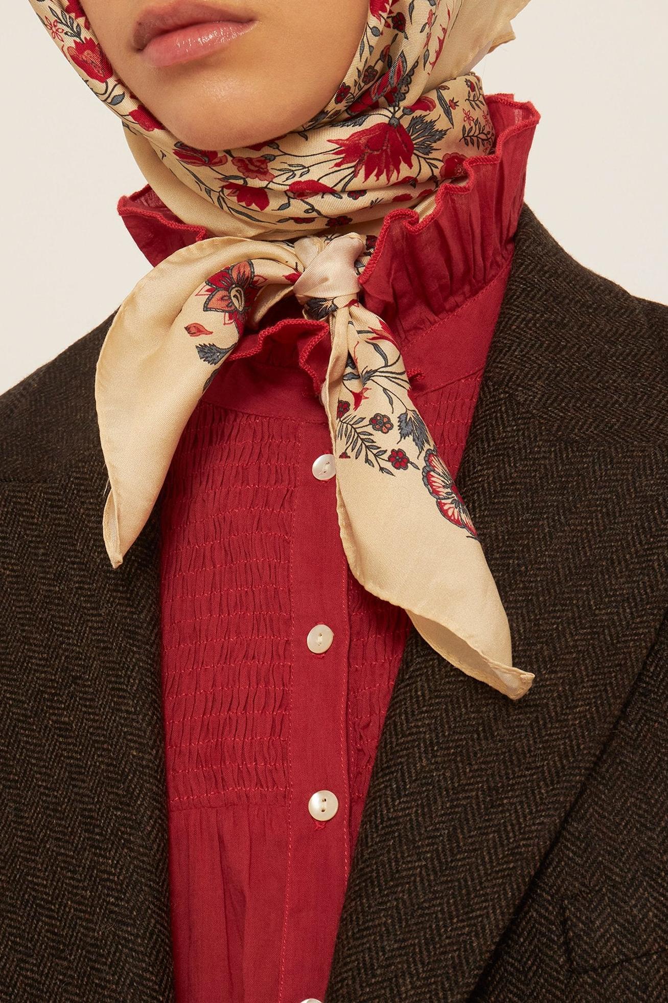 Annie silk scarf