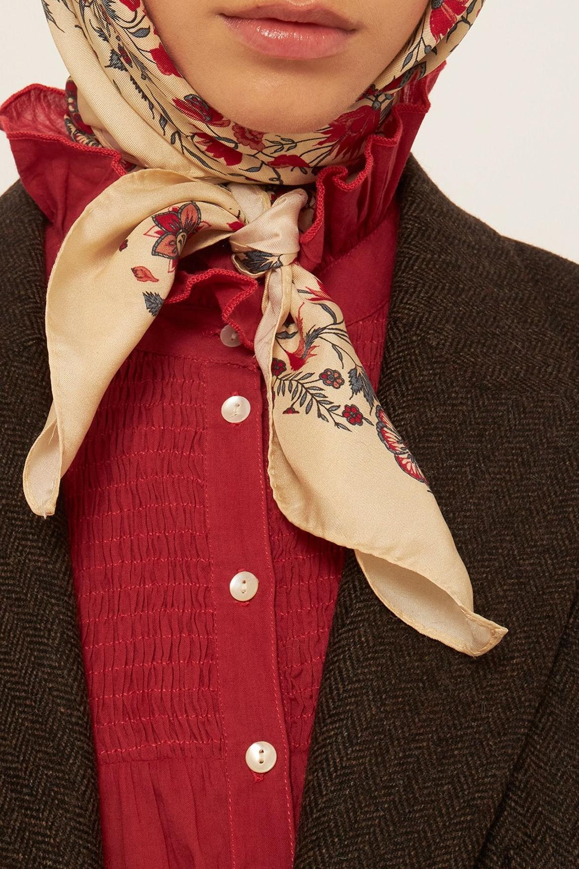 Annie silk scarf