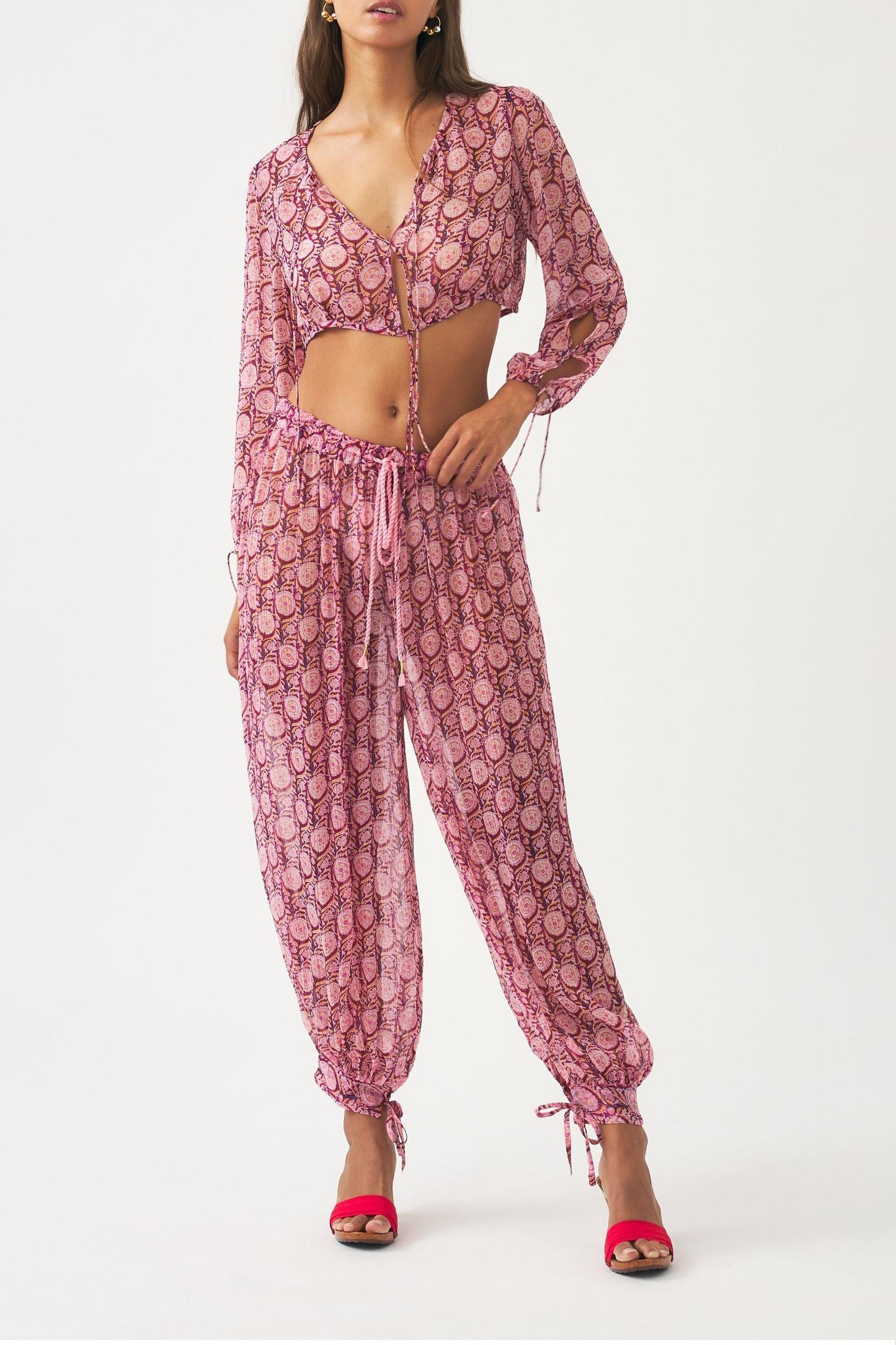 Chiffon harem pants Cassy