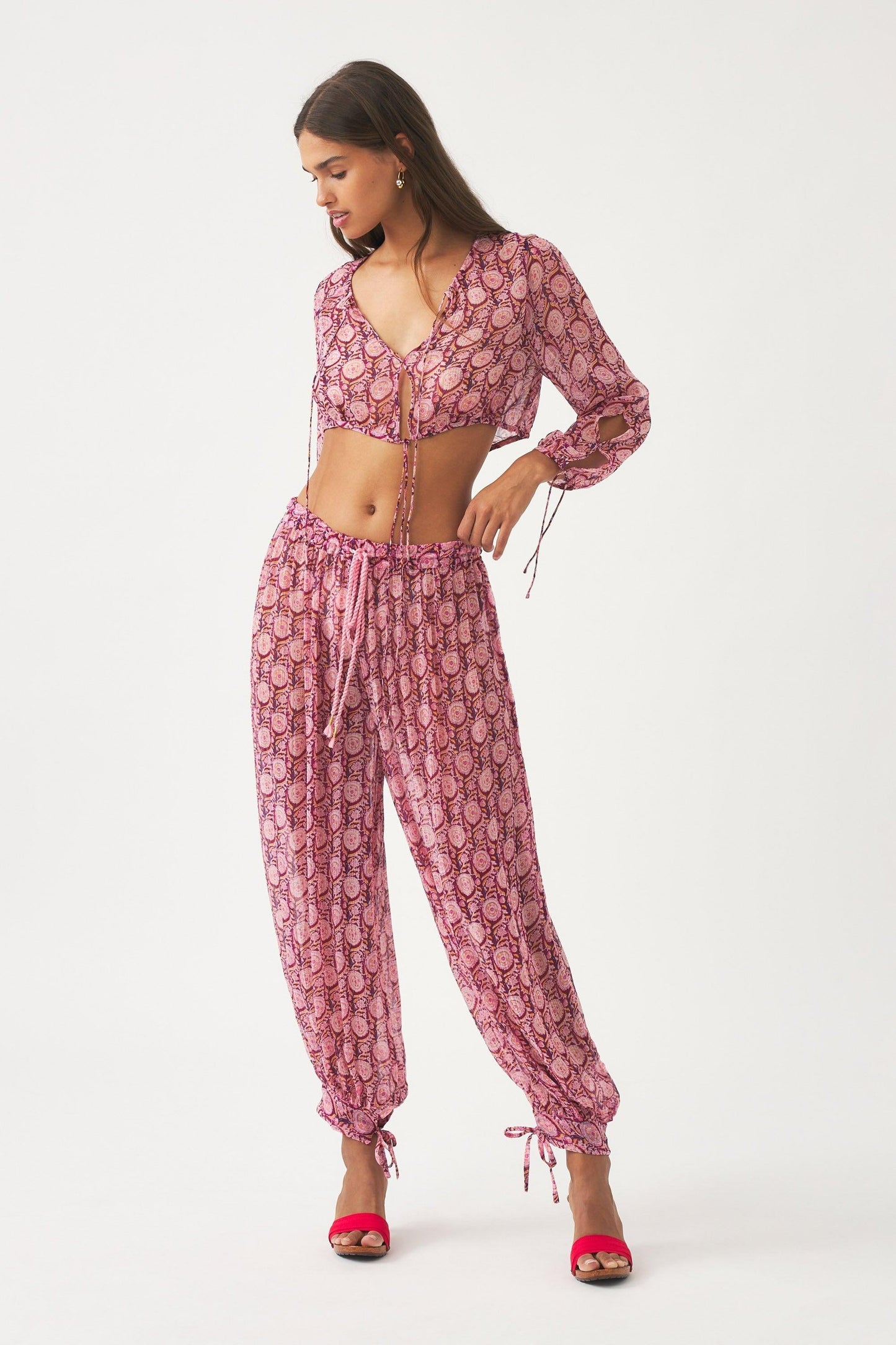 Chiffon harem pants Cassy