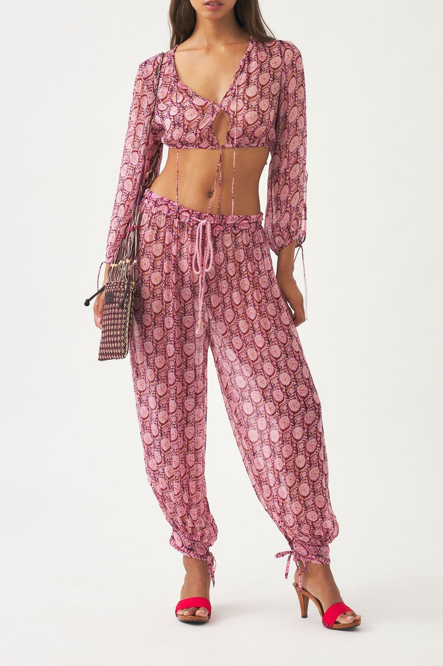 Chiffon harem pants Cassy