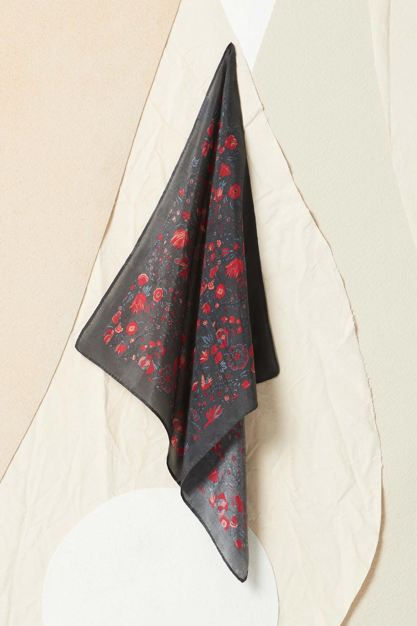 Annie floral bandana - Black