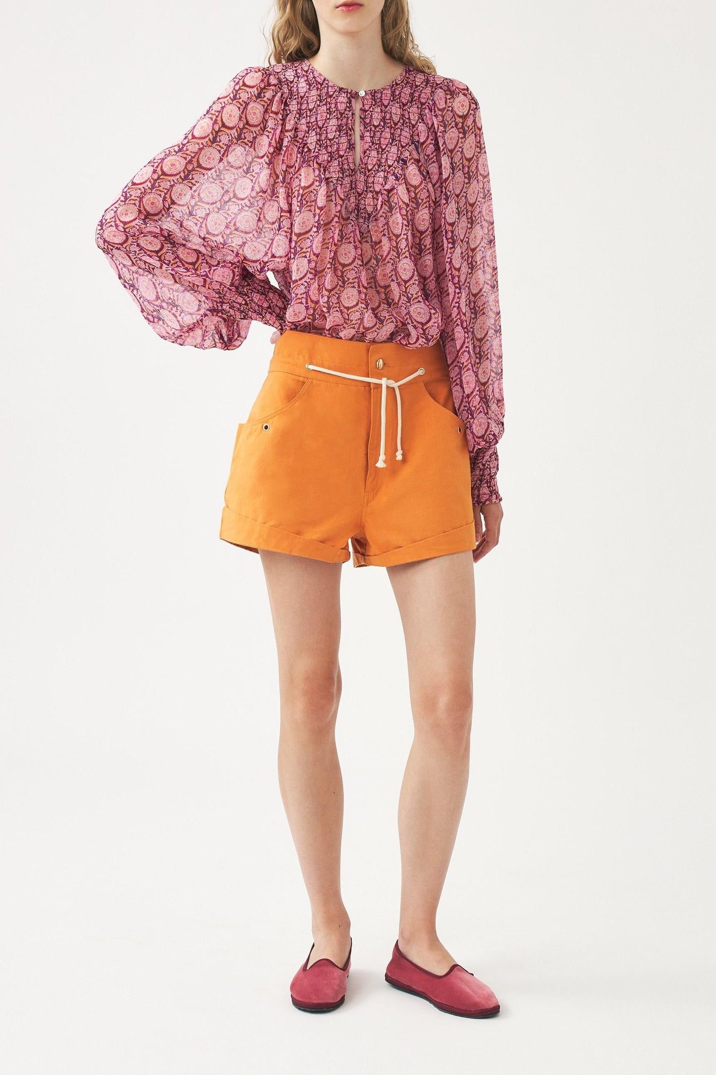Chiffon print blouse Cassy