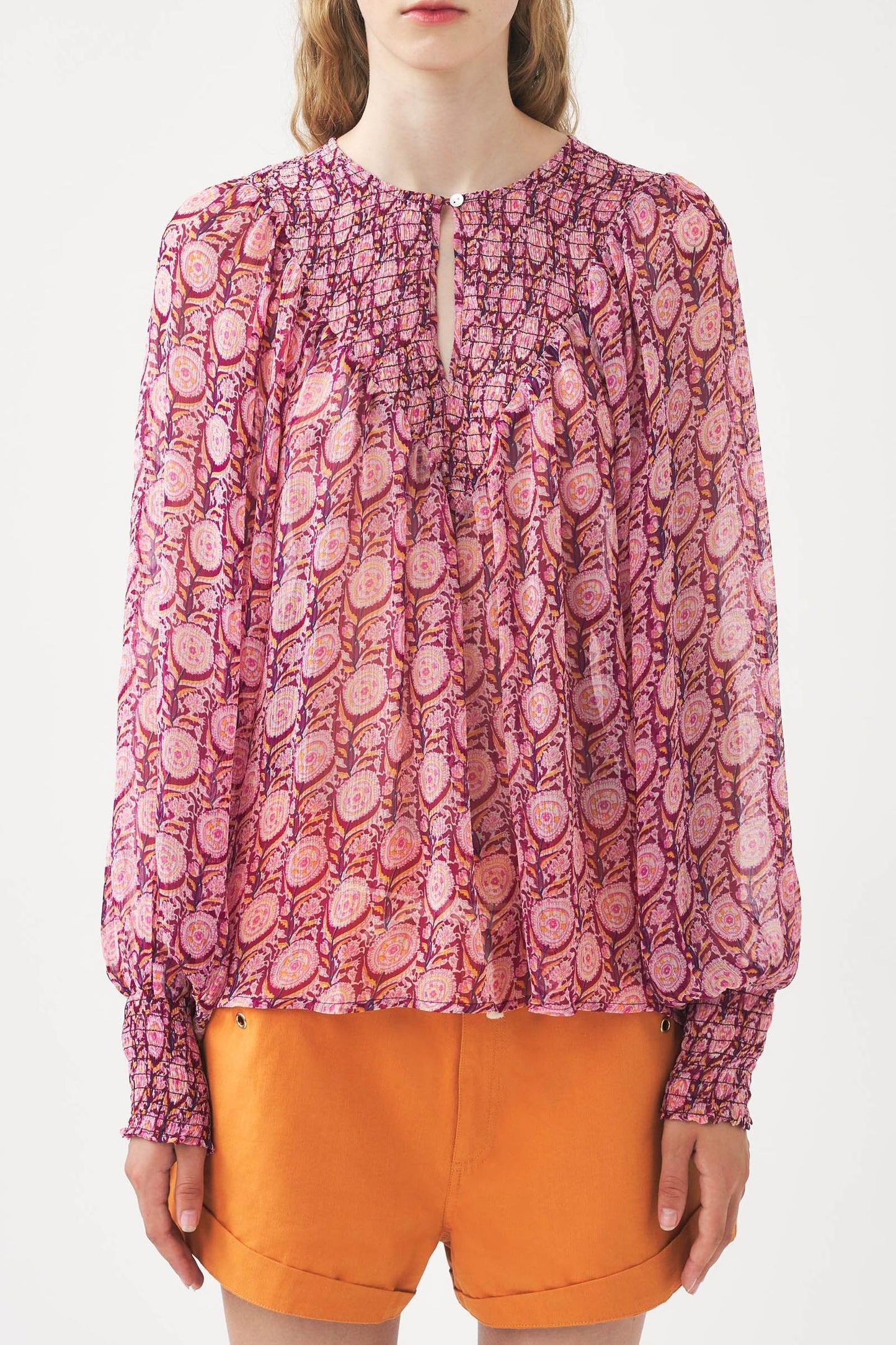 Chiffon print blouse Cassy