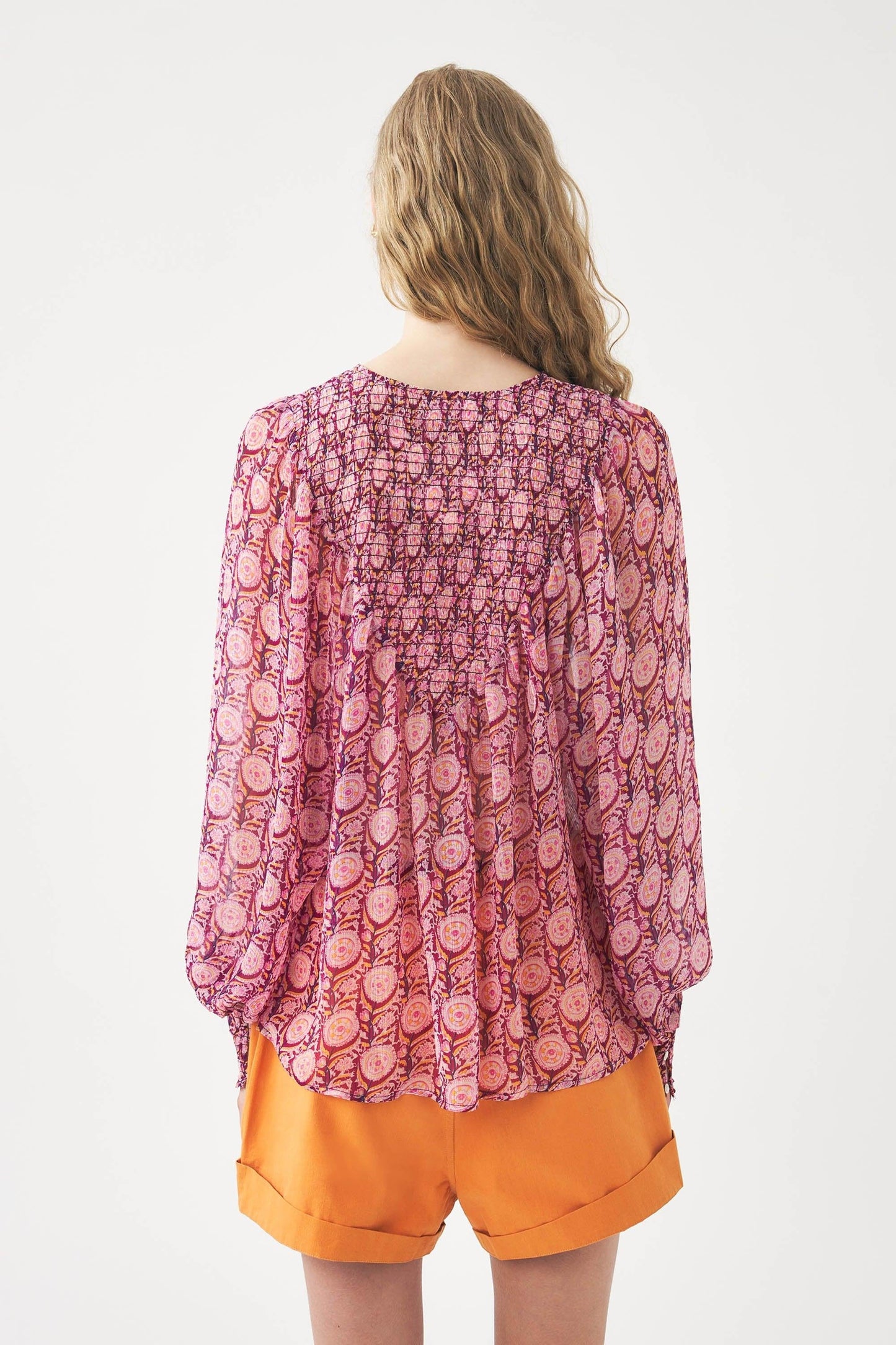 Chiffon print blouse Cassy