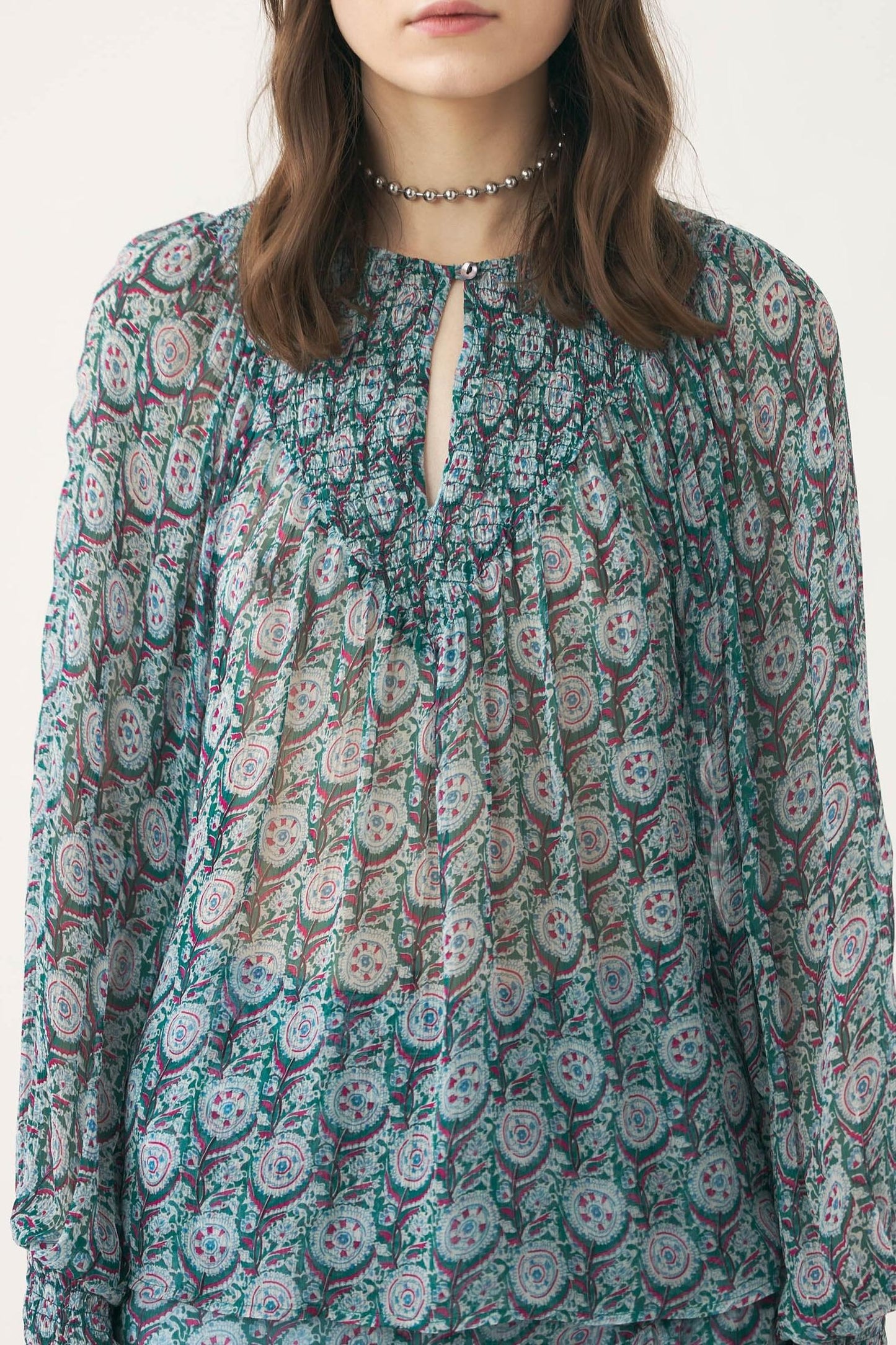 Chiffon print blouse Cassy