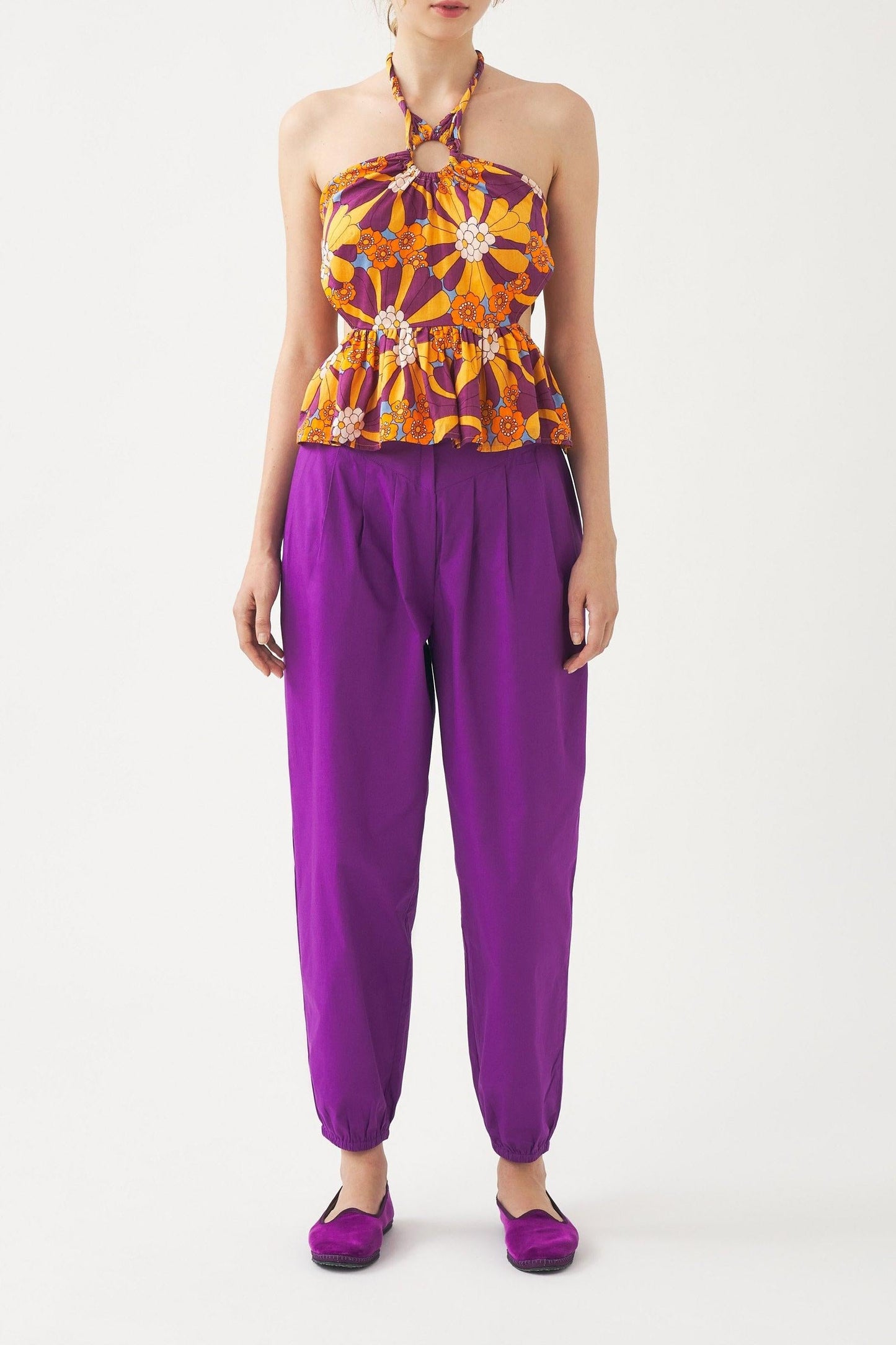 Harem pants with clips Bottom