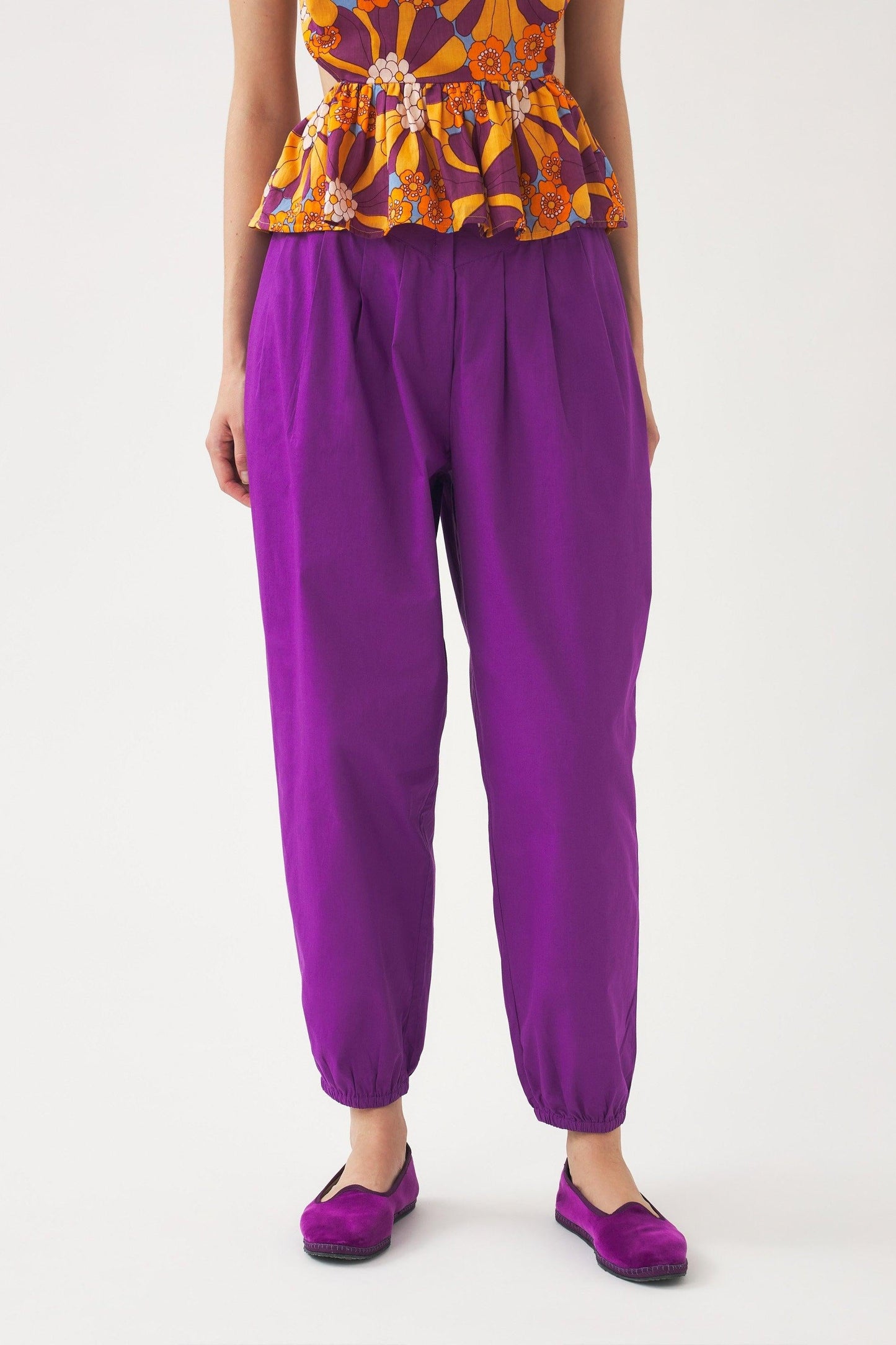 Harem pants with clips Bottom