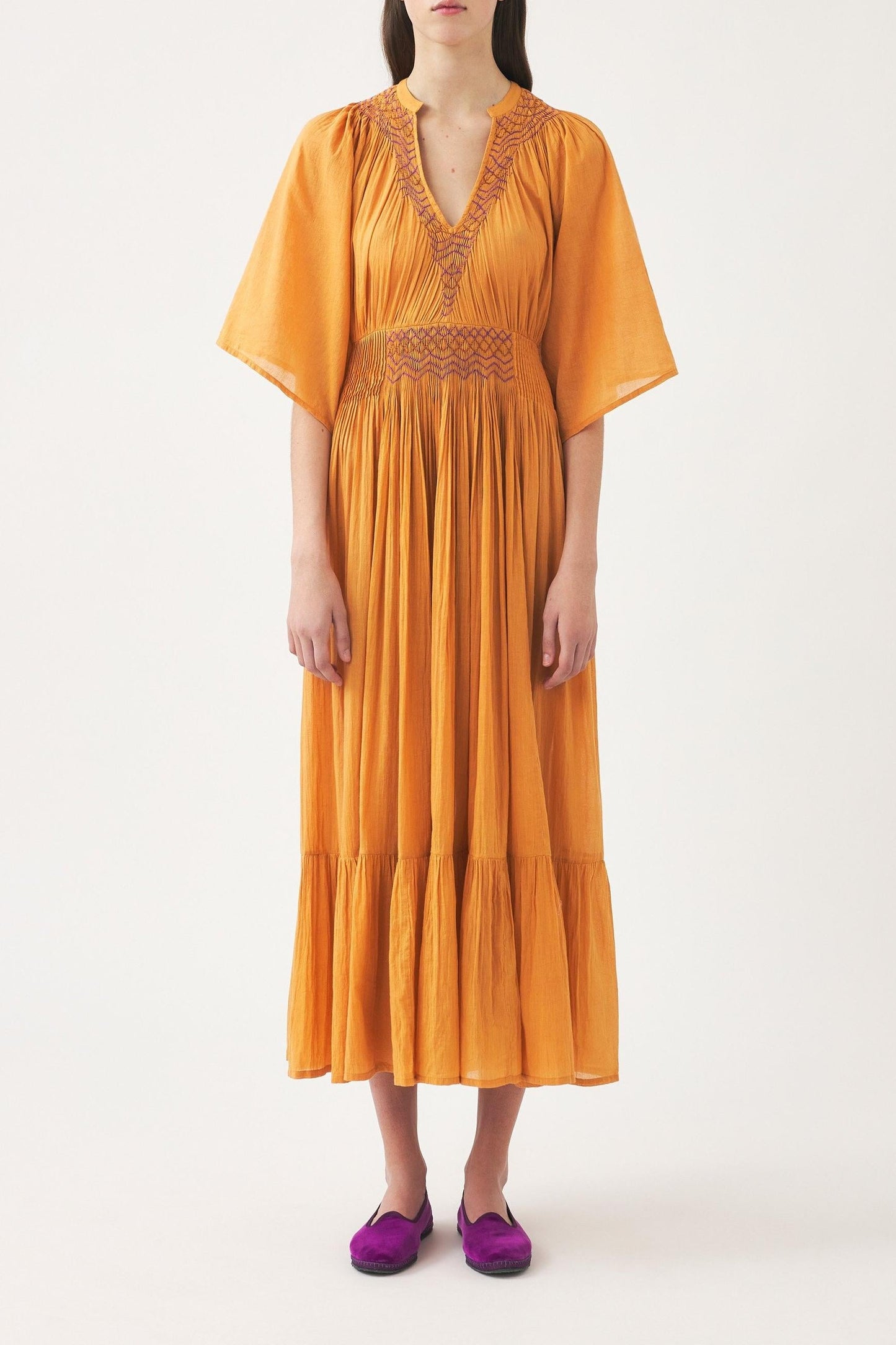 Maxi ruffle dress Ayo
