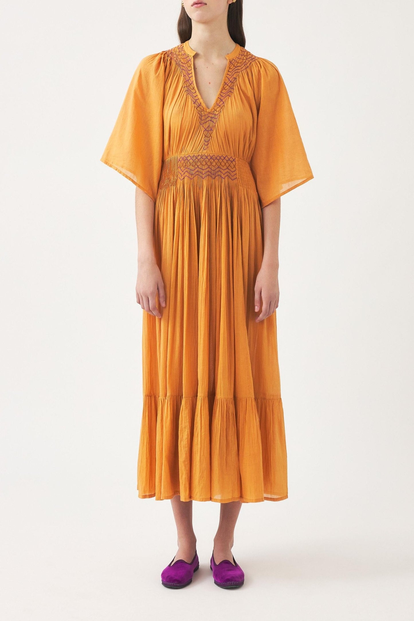 Maxi ruffle dress Ayo