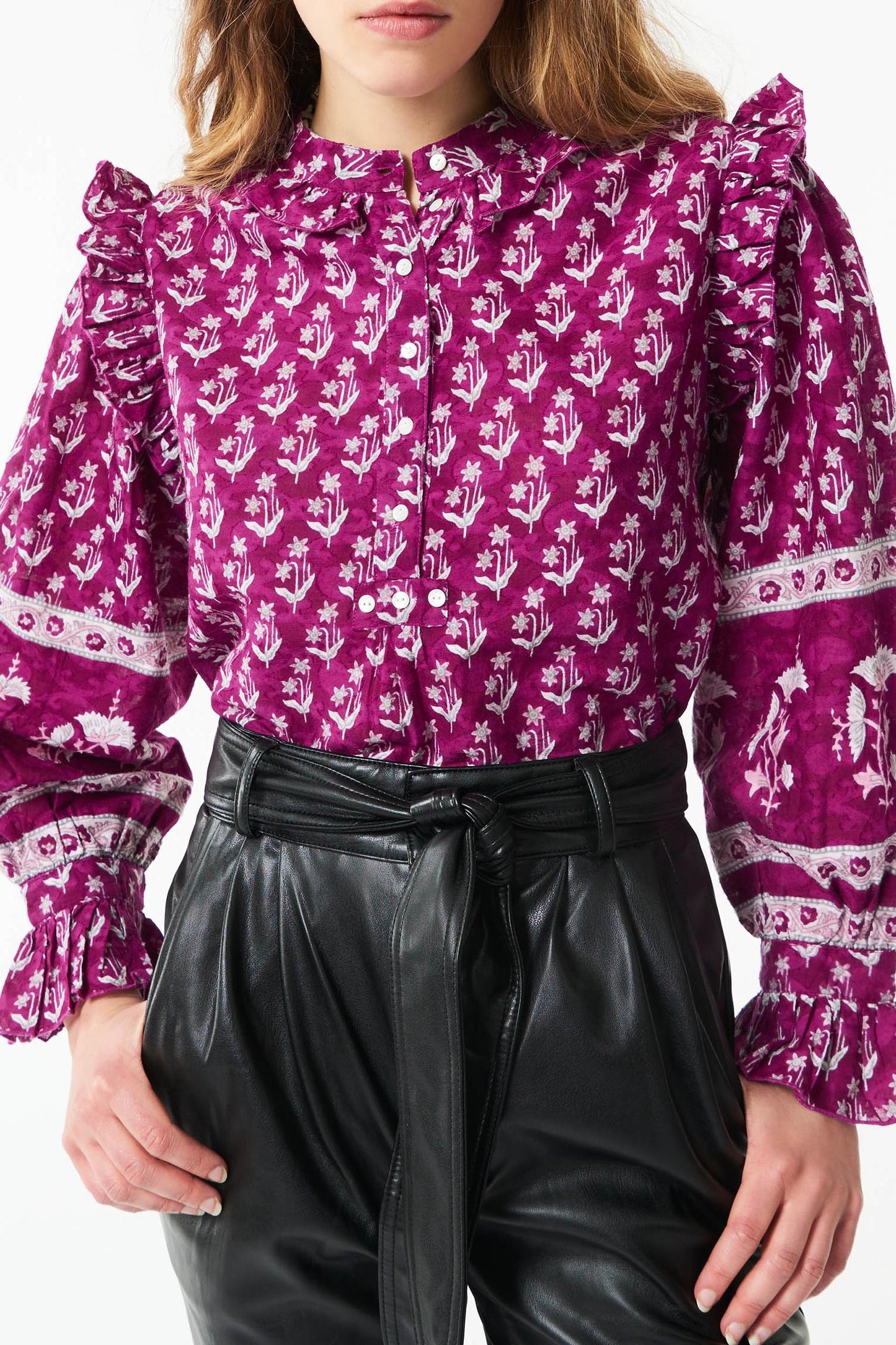 Mandee blouse - Berry