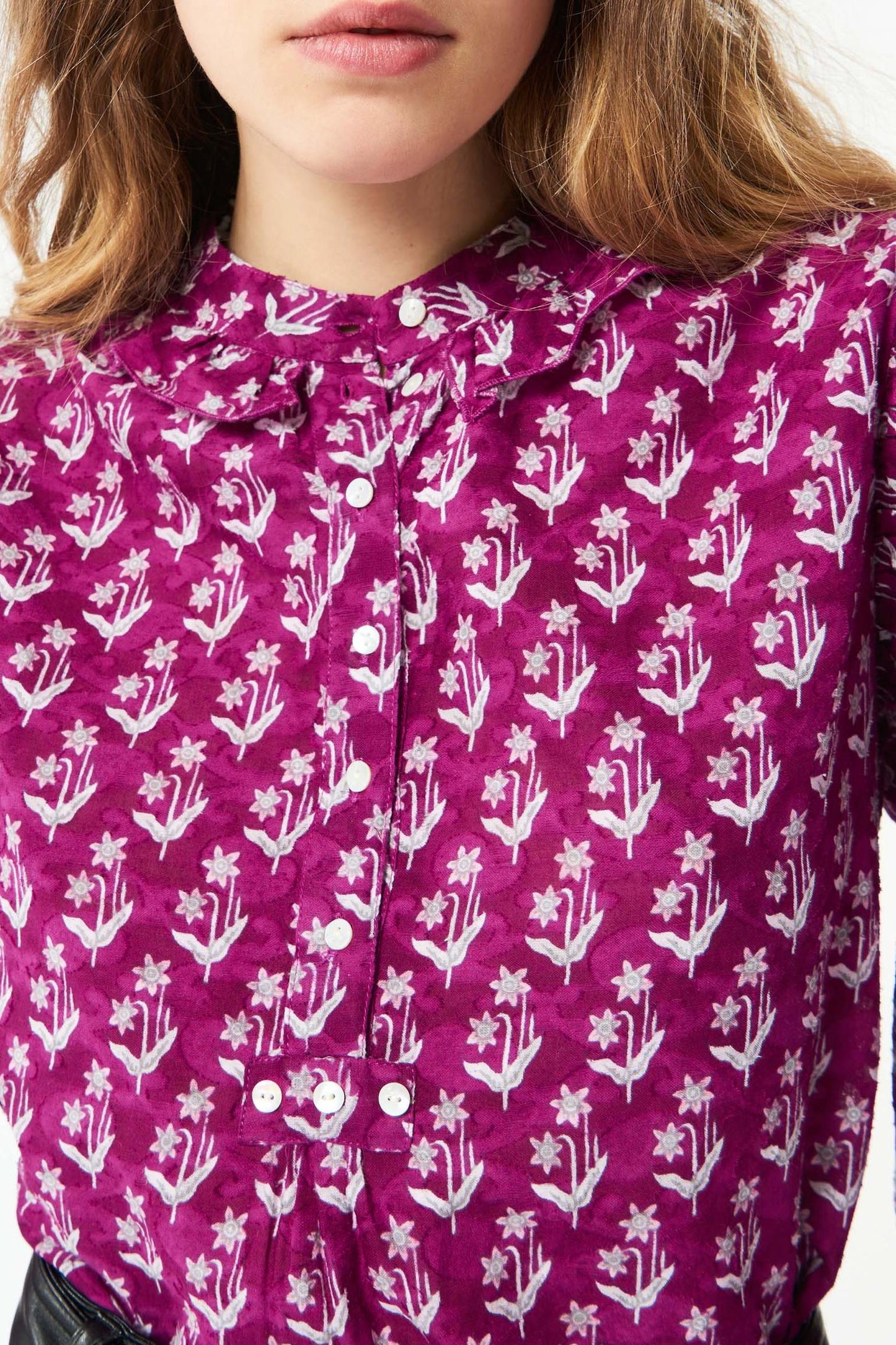 Mandee blouse - Berry