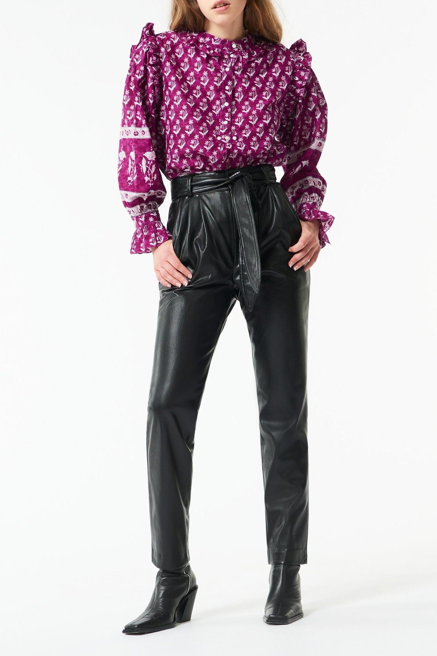 Mandee blouse - Berry