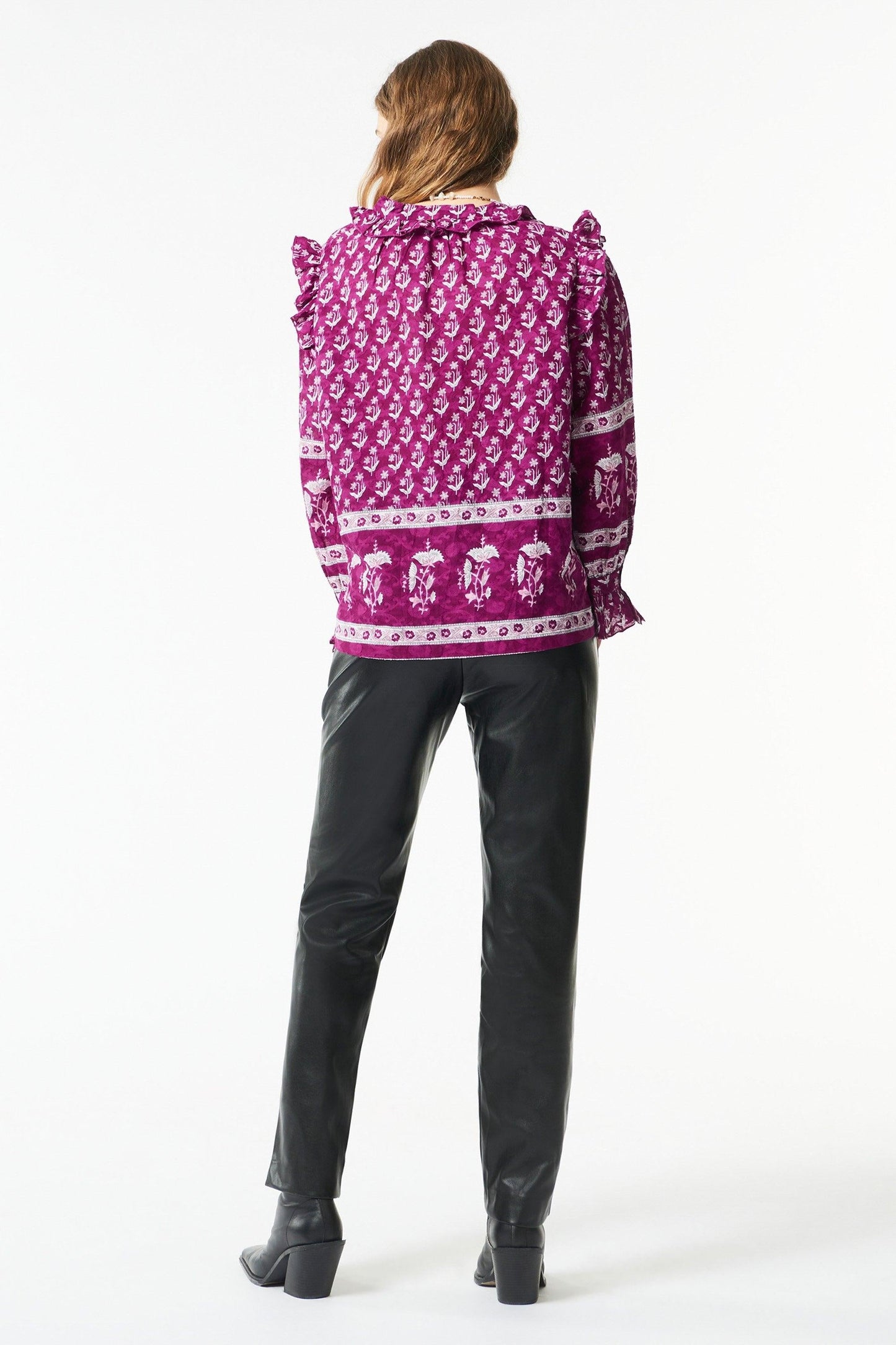 Mandee blouse - Berry