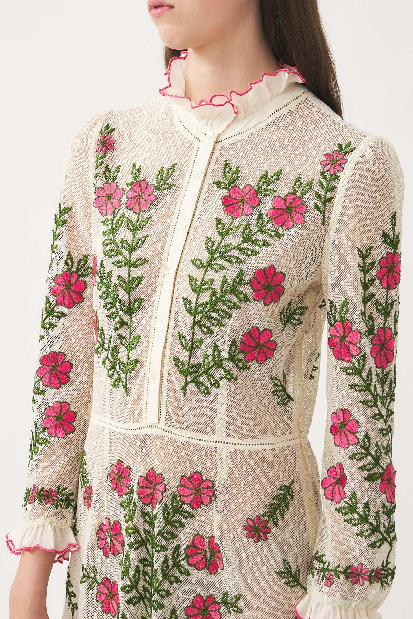 Embroidered maxi dress Ario
