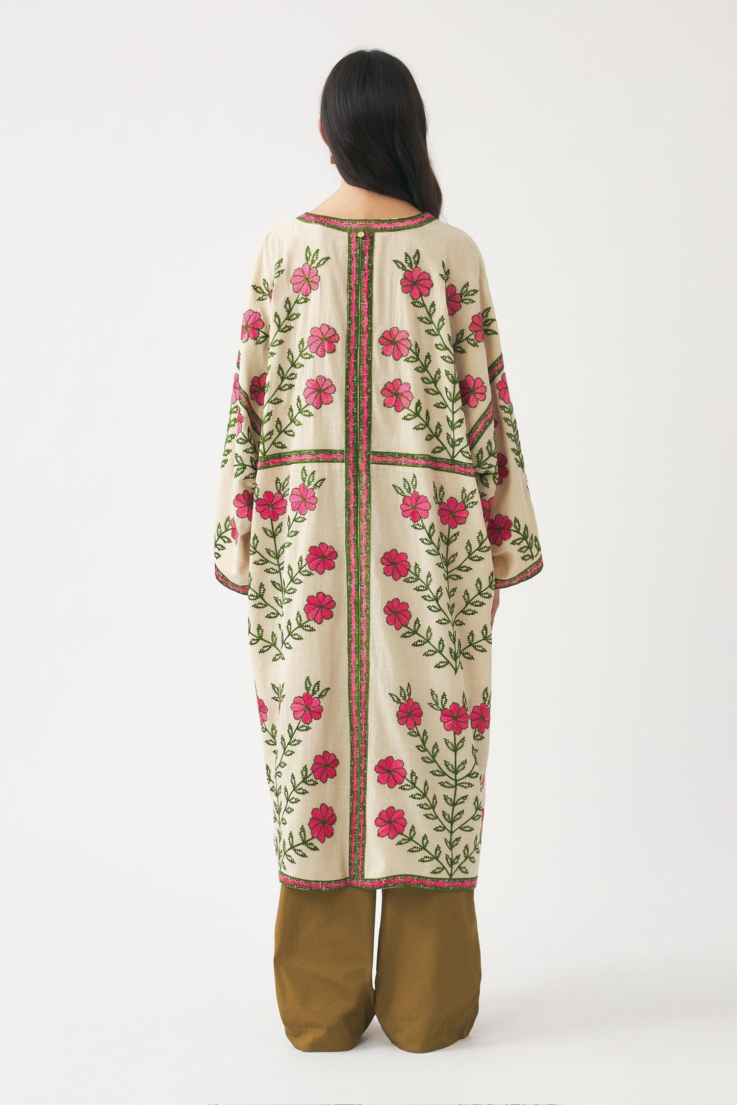 Embroidered kaftan Ario