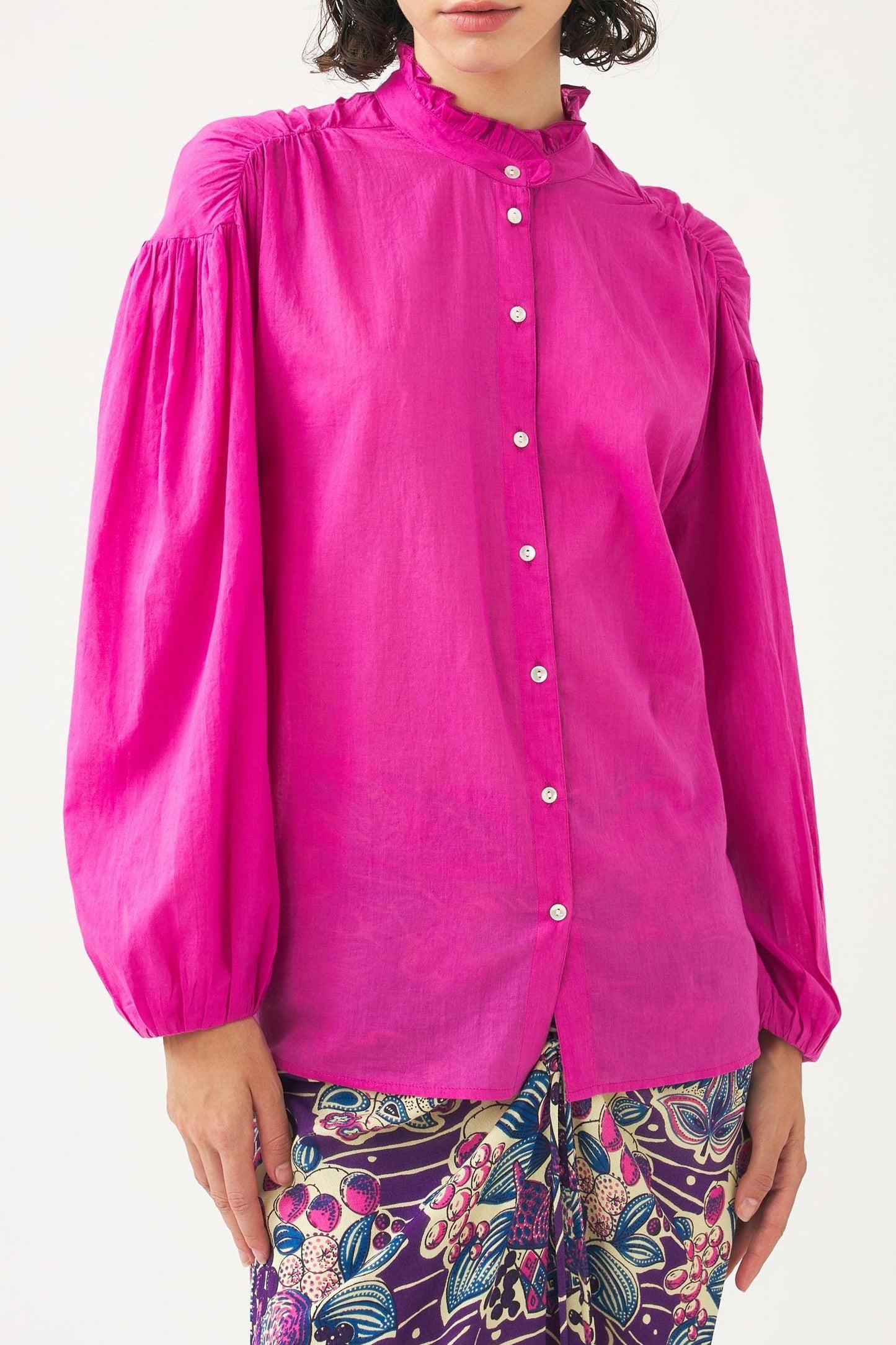Cotton voile blouse Anna