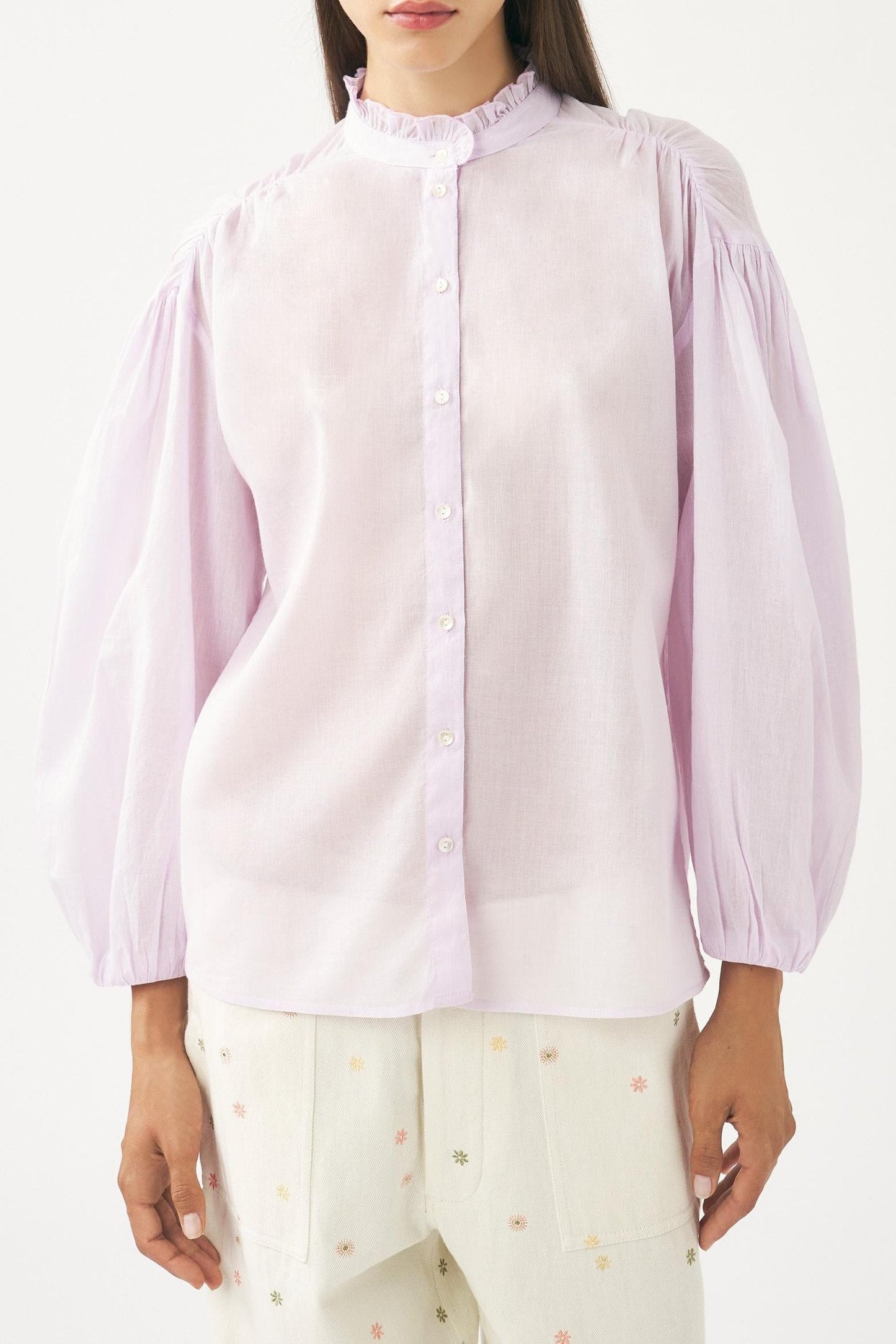 Cotton voile blouse Anna