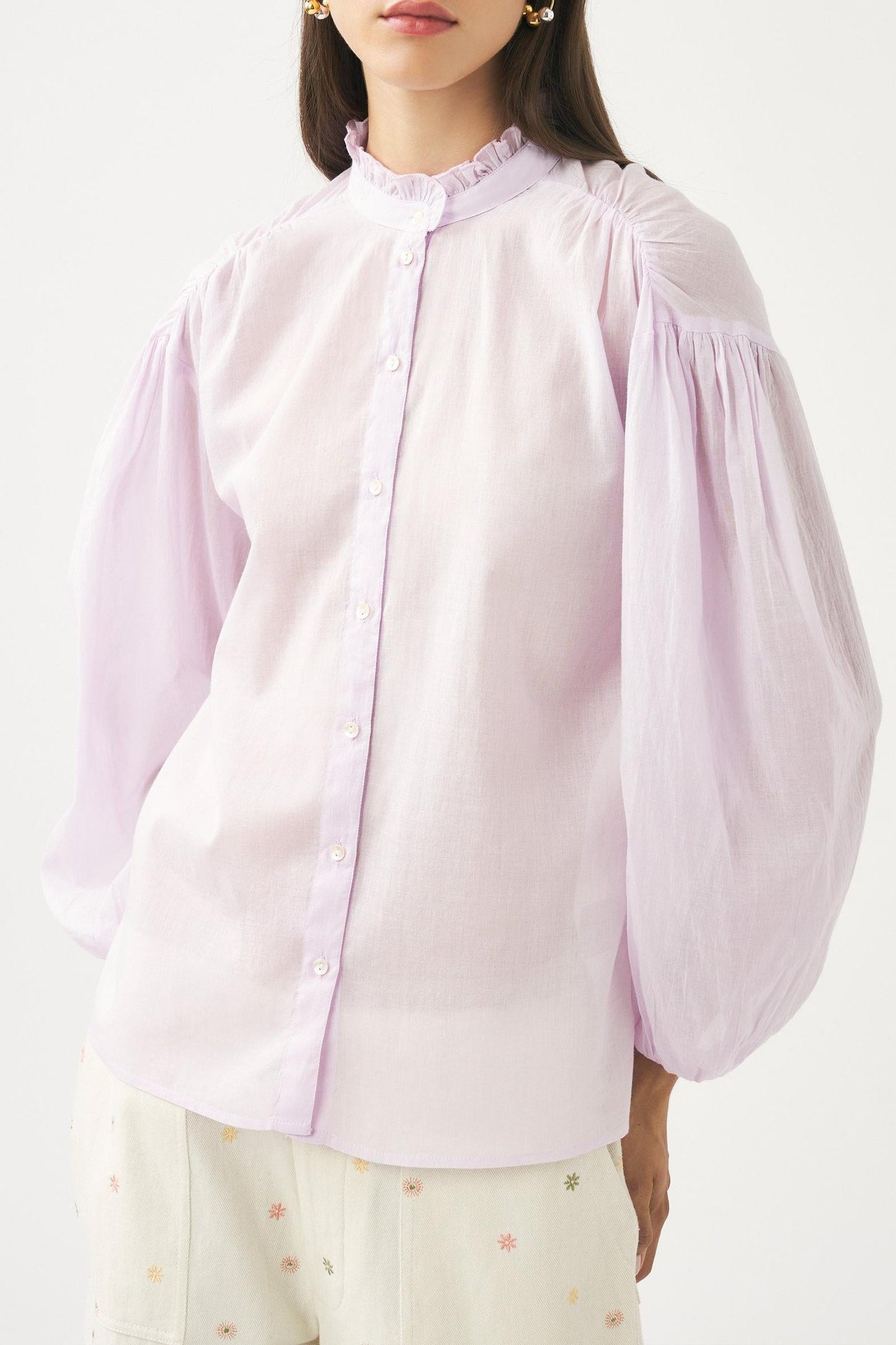 Cotton voile blouse Anna